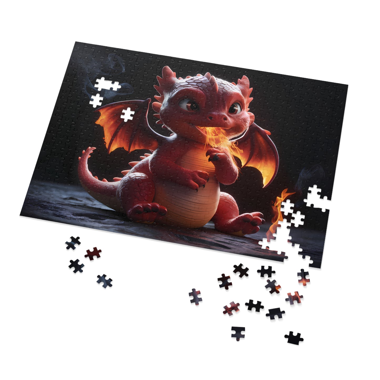 "Ember's First Flame" - Jigsaw Puzzle (30, 110, 252, 500,1000-Piece)