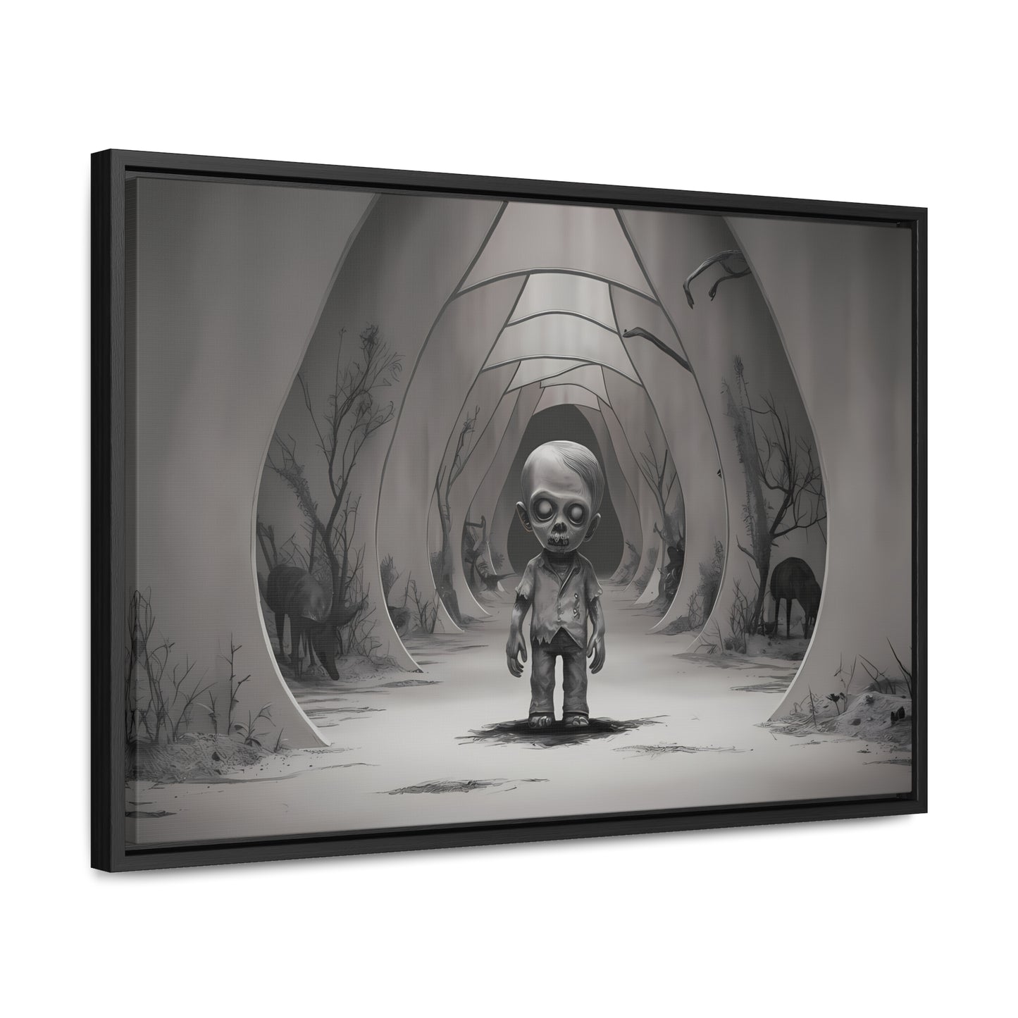 "Echoes of the Forgotten" - Gallery Canvas Wraps, Horizontal Frame