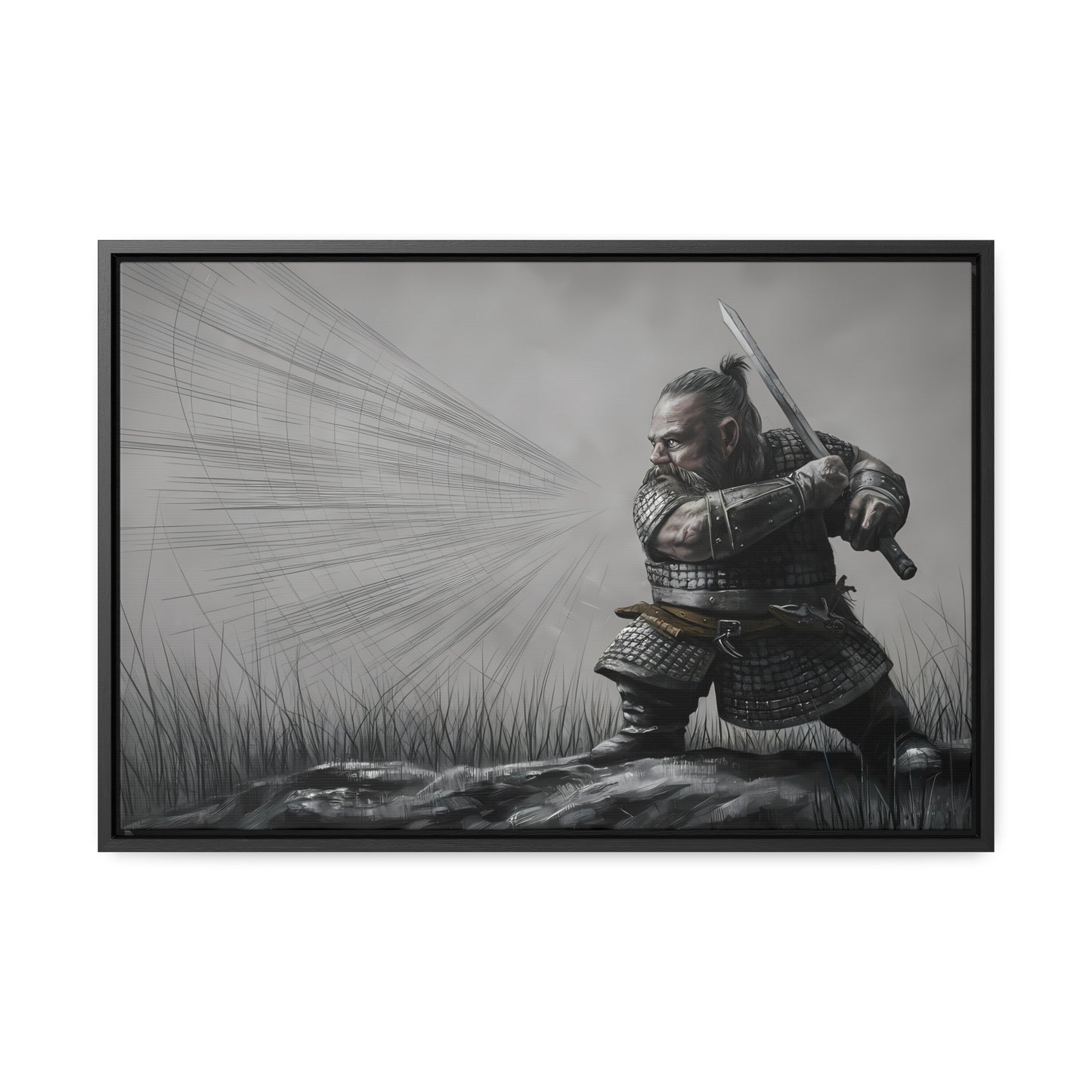 Defender of the Grey Plains - Gallery Canvas Wraps, Horizontal Frame