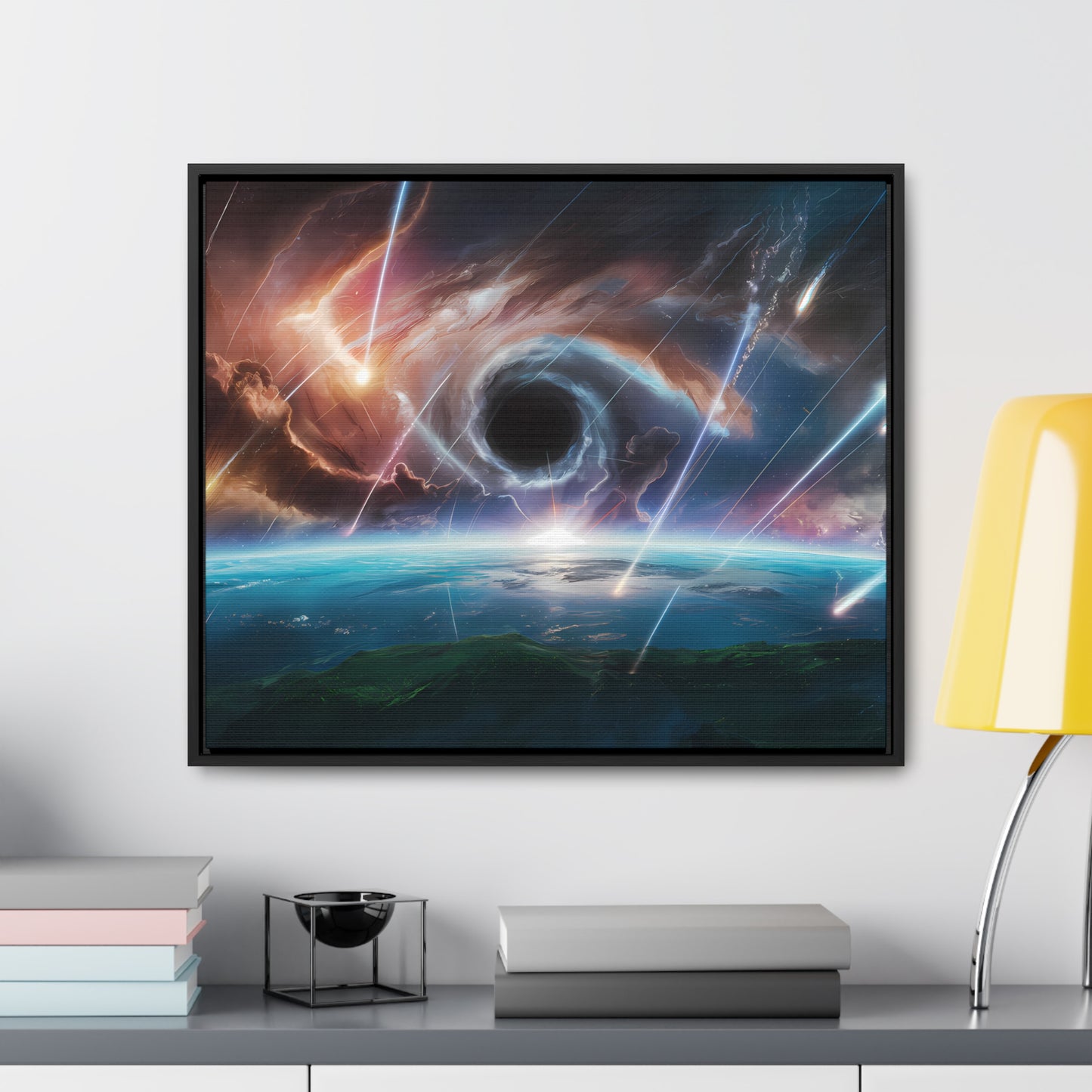 "The Eye of the Cosmic Storm" - Gallery Canvas Wraps, Horizontal Frame