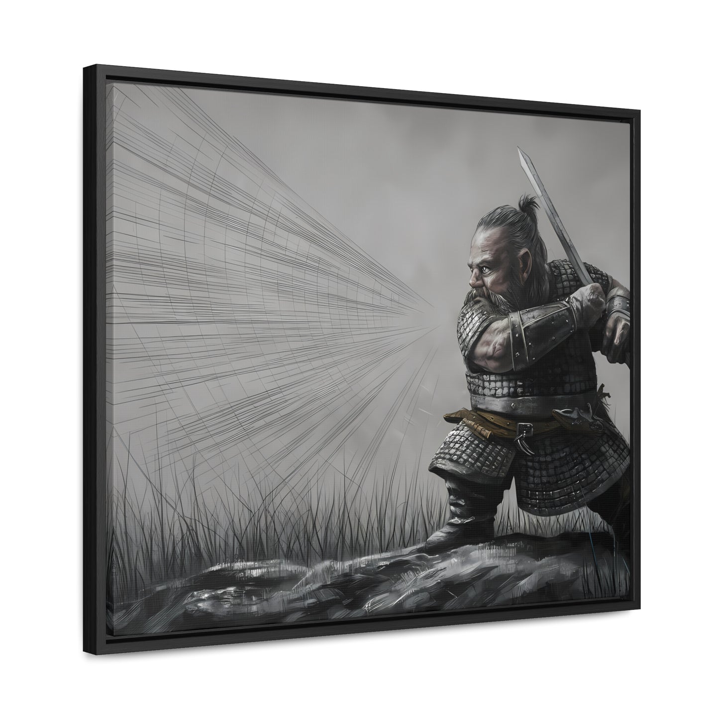 Defender of the Grey Plains - Gallery Canvas Wraps, Horizontal Frame