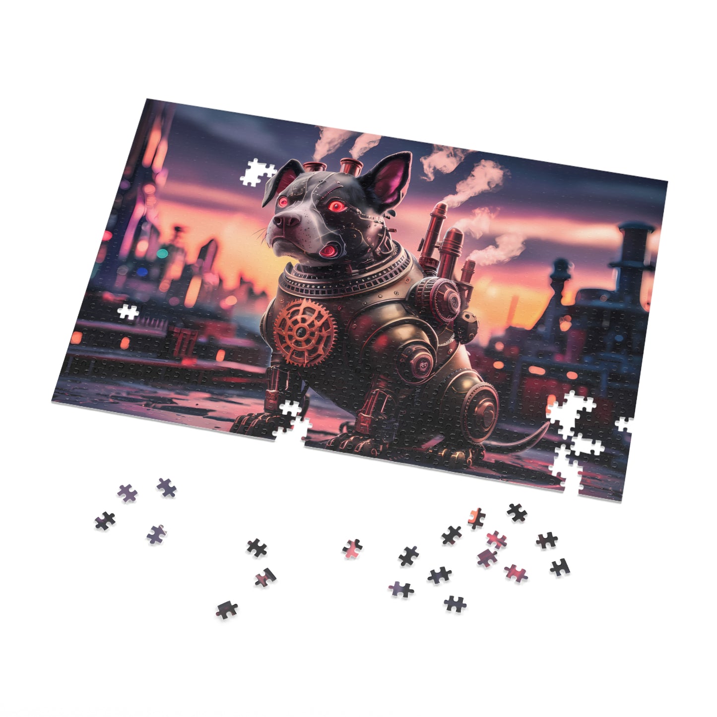 "Steam-Powered Sentinel" - Jigsaw Puzzle (30, 110, 252, 500,1000-Piece)