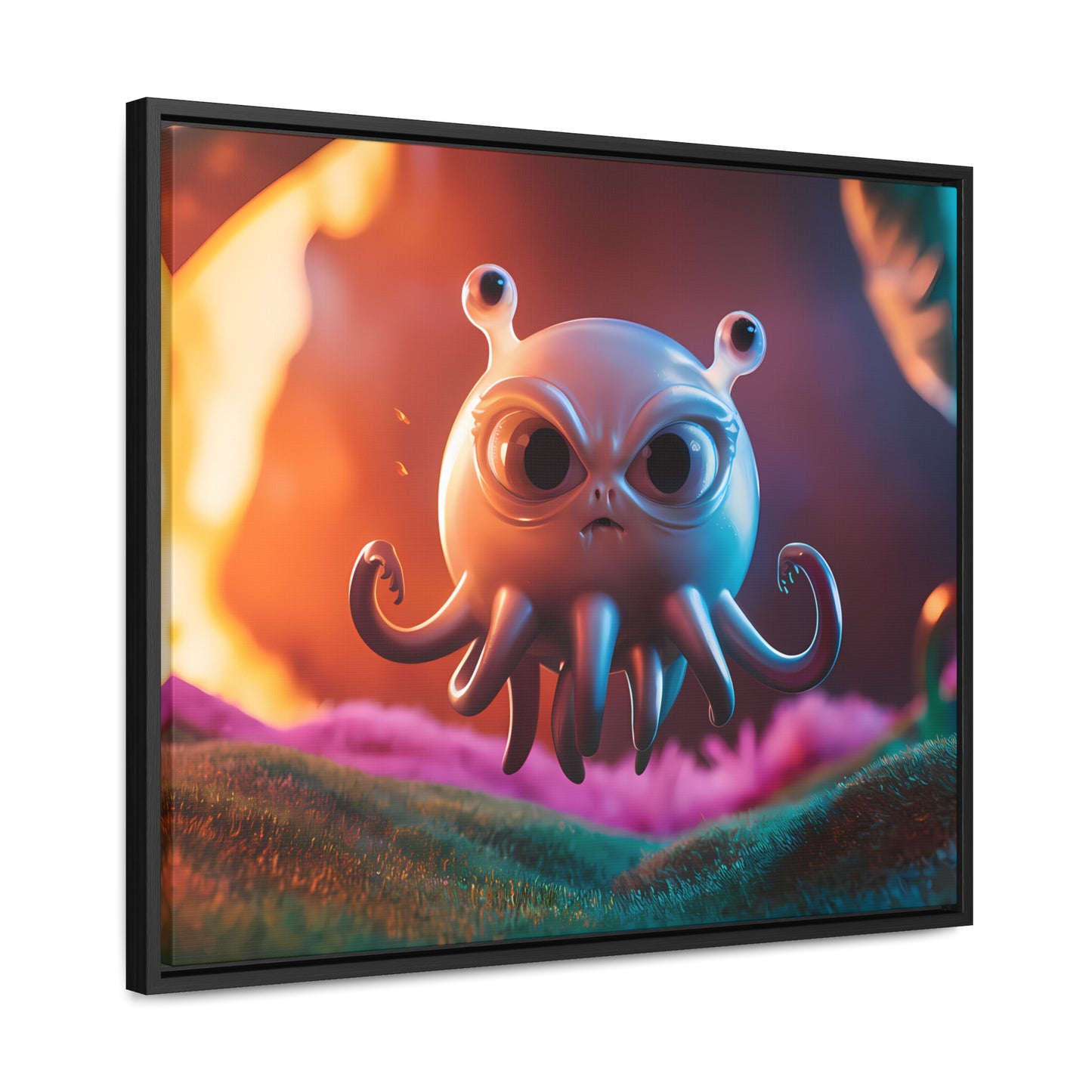Wrath of the Alien Cephalopod - Gallery Canvas Wraps, Horizontal Frame