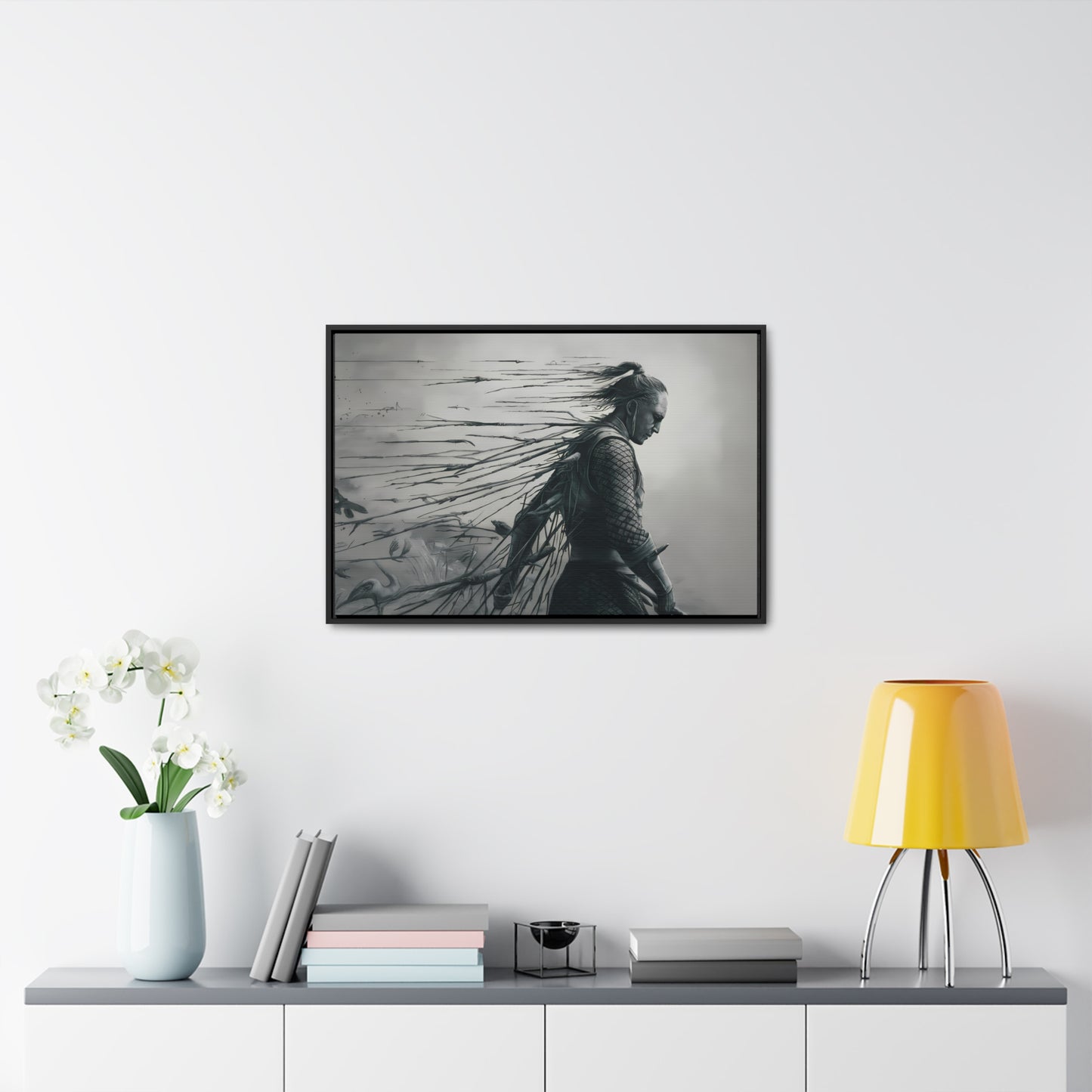 "Endurance in Silence" - Gallery Canvas Wraps, Horizontal Frame