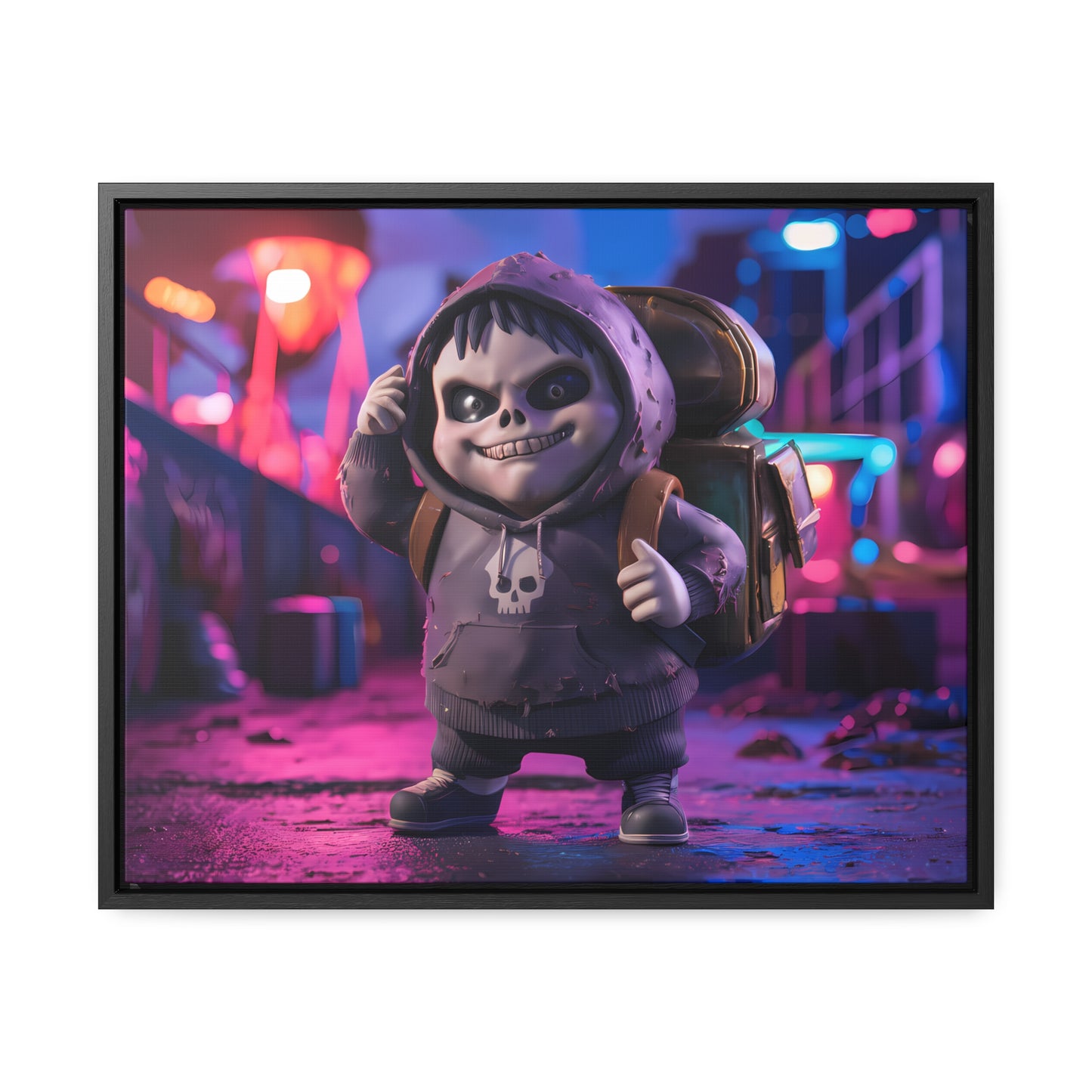 Midnight Mischief - Gallery Canvas Wraps, Horizontal Frame