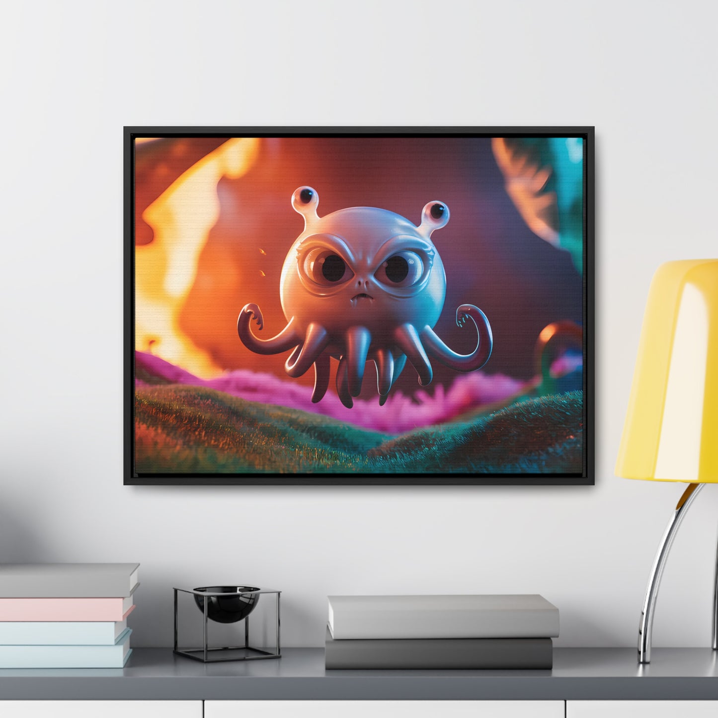 Wrath of the Alien Cephalopod - Gallery Canvas Wraps, Horizontal Frame