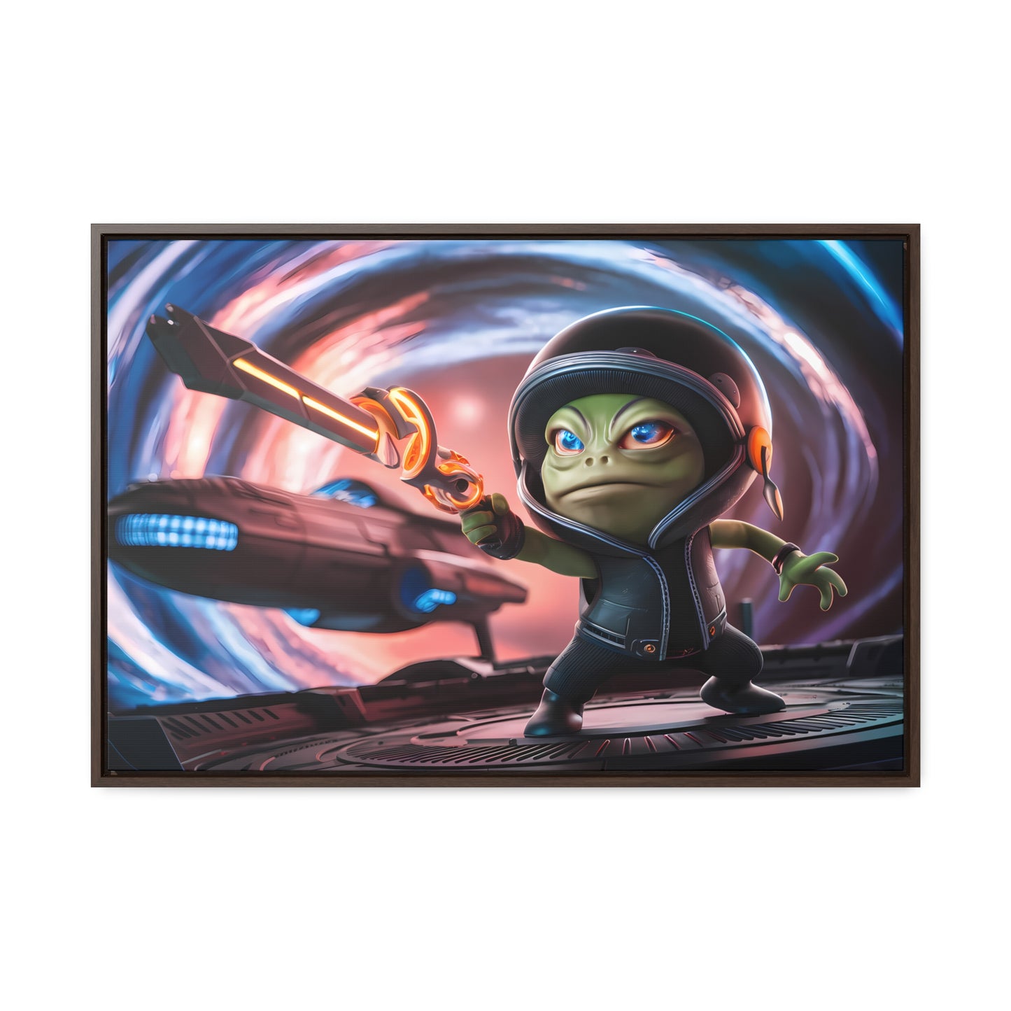 Galactic Guardian: Defender of the Stars - Gallery Canvas Wraps, Horizontal Frame