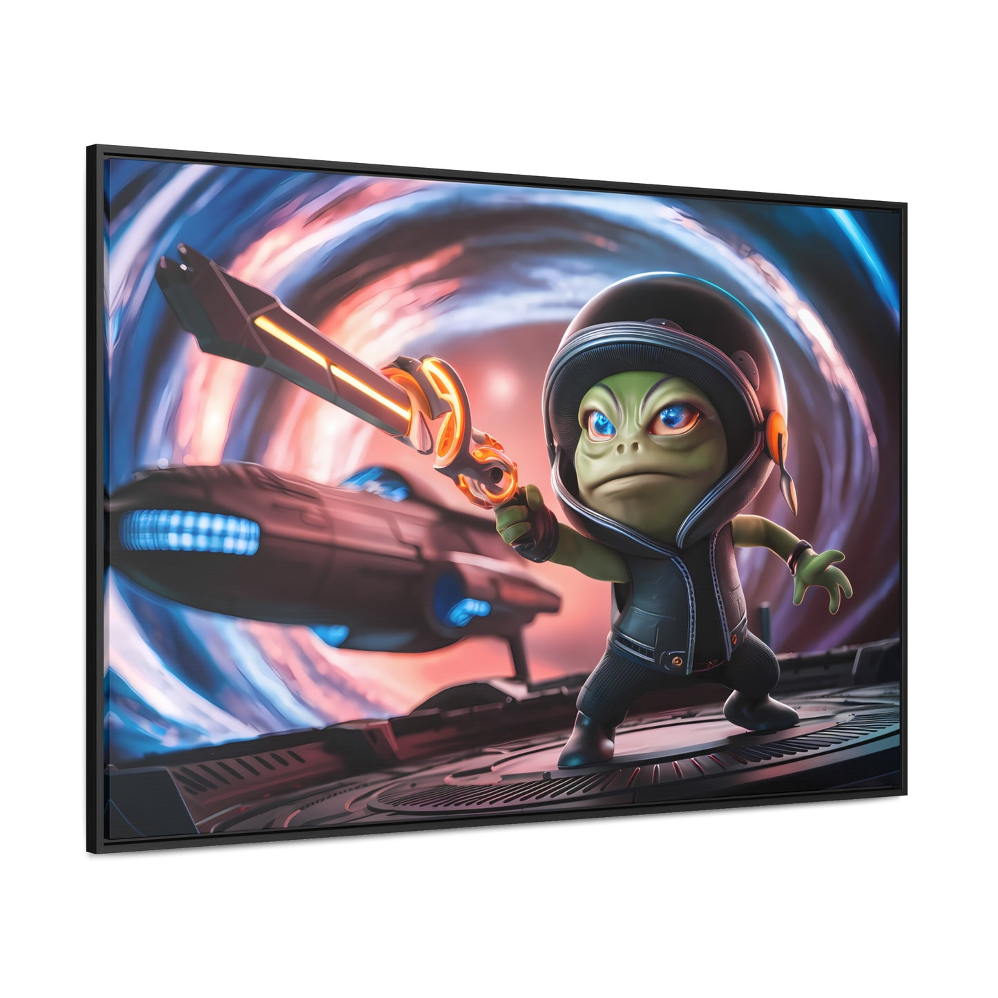 Galactic Guardian: Defender of the Stars - Gallery Canvas Wraps, Horizontal Frame