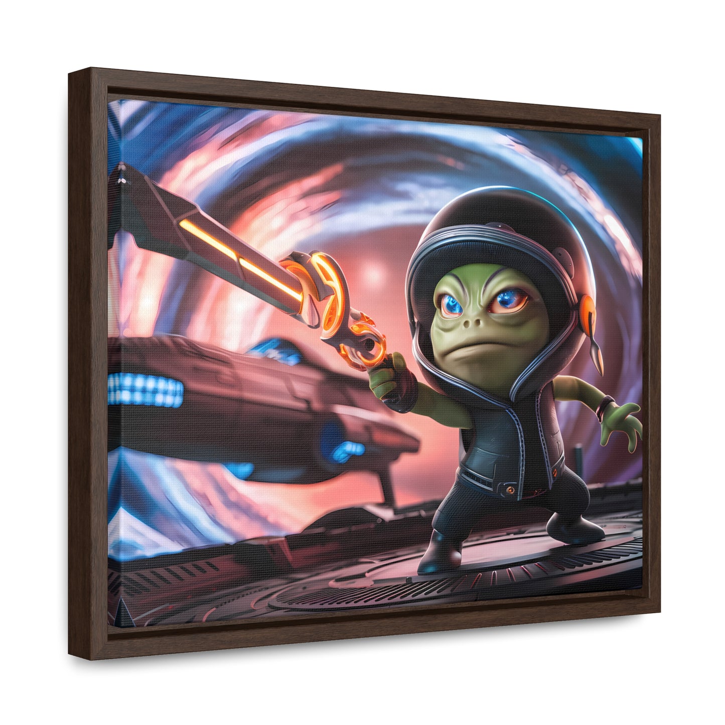 Galactic Guardian: Defender of the Stars - Gallery Canvas Wraps, Horizontal Frame