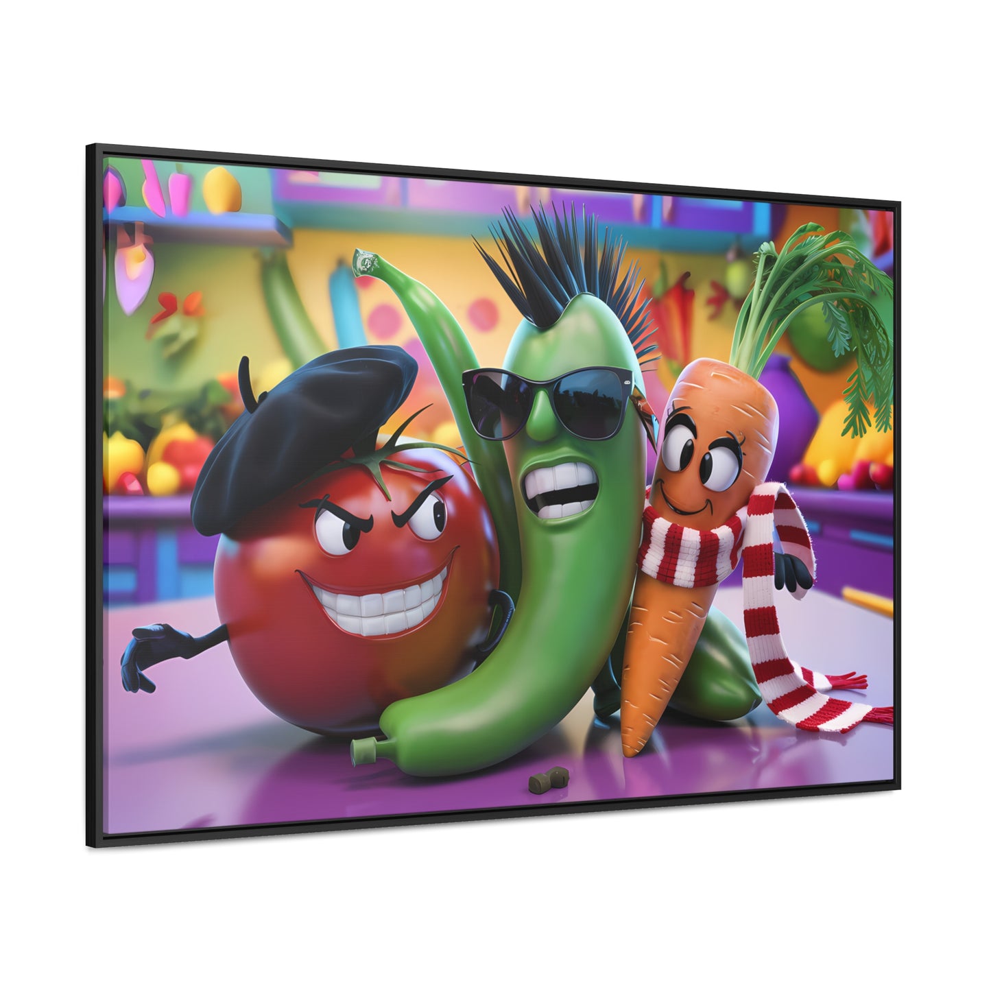 Veggie Rebels - Gallery Canvas Wraps, Horizontal Frame