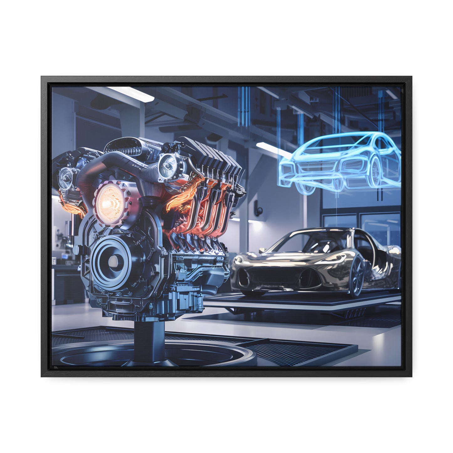 "Cutting-Edge Automotive Engineering" - Gallery Canvas Wraps, Horizontal Frame