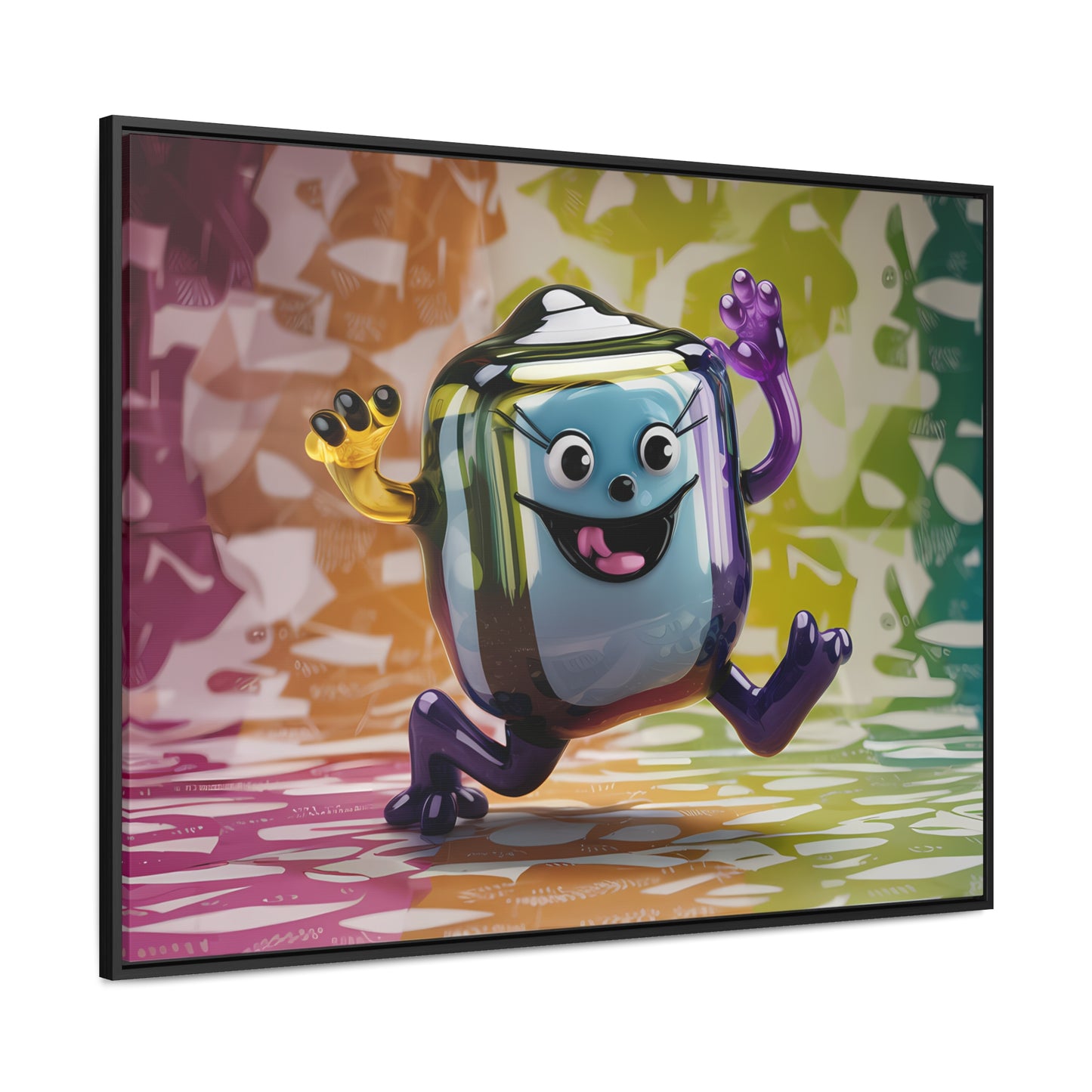 Bubbly Joy in Glass Form - Gallery Canvas Wraps, Horizontal Frame