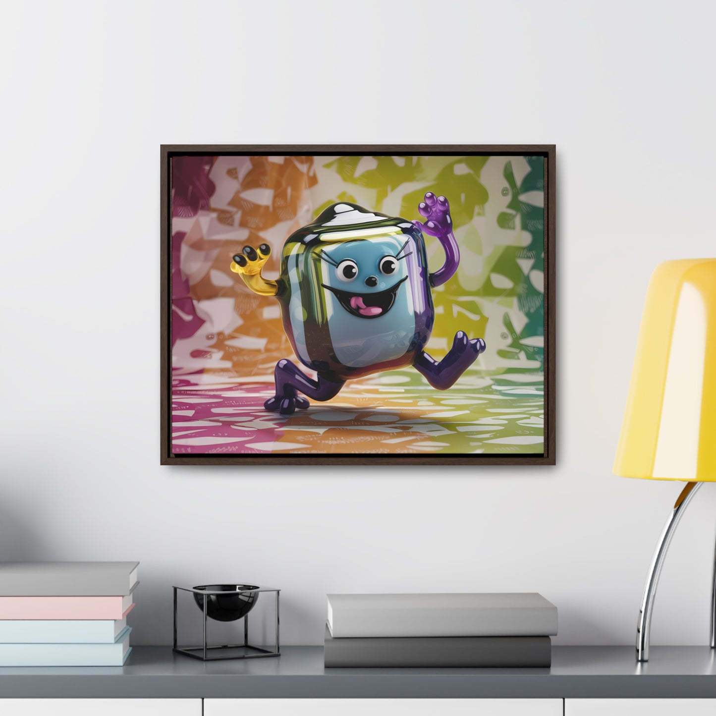 Bubbly Joy in Glass Form - Gallery Canvas Wraps, Horizontal Frame