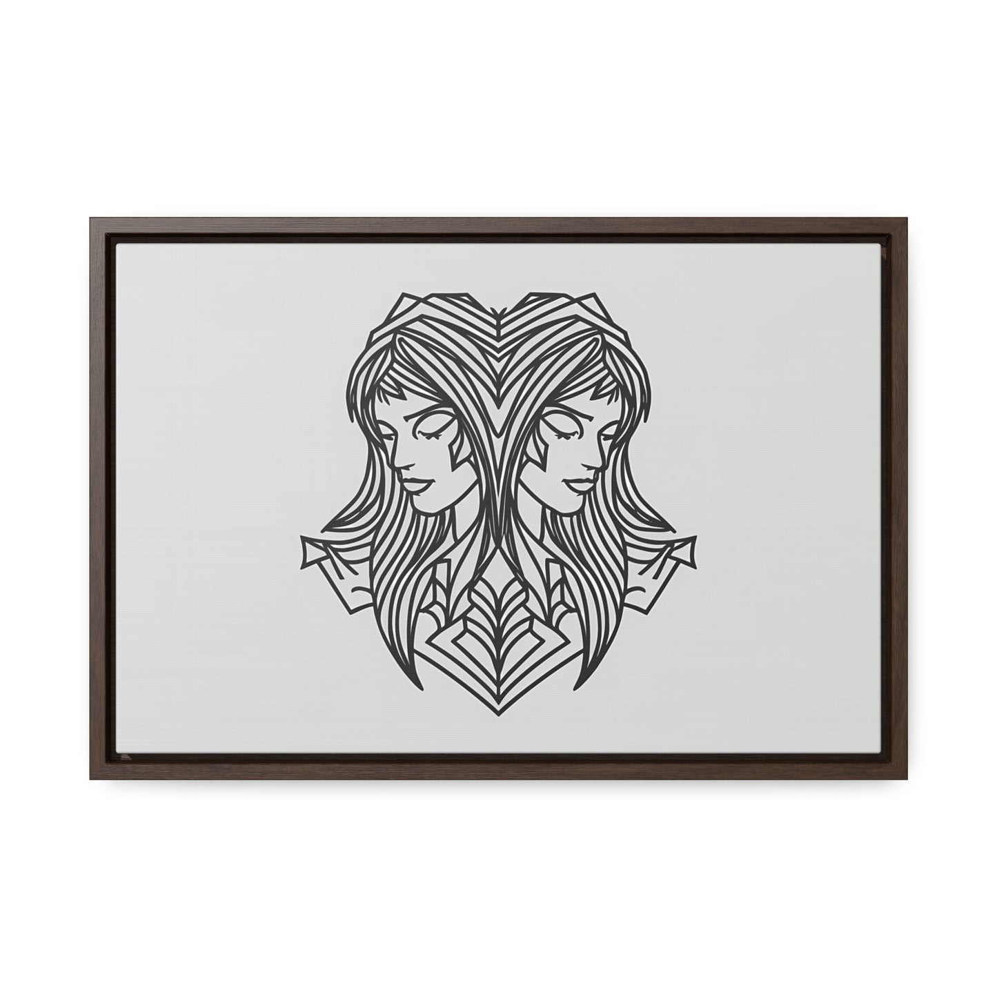 Dual Reflections - Gallery Canvas Wraps, Horizontal Frame