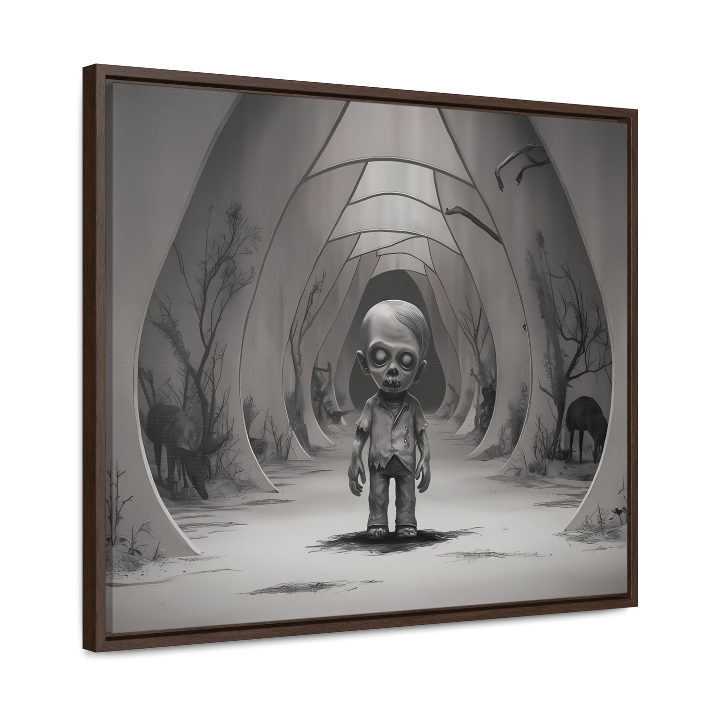 "Echoes of the Forgotten" - Gallery Canvas Wraps, Horizontal Frame