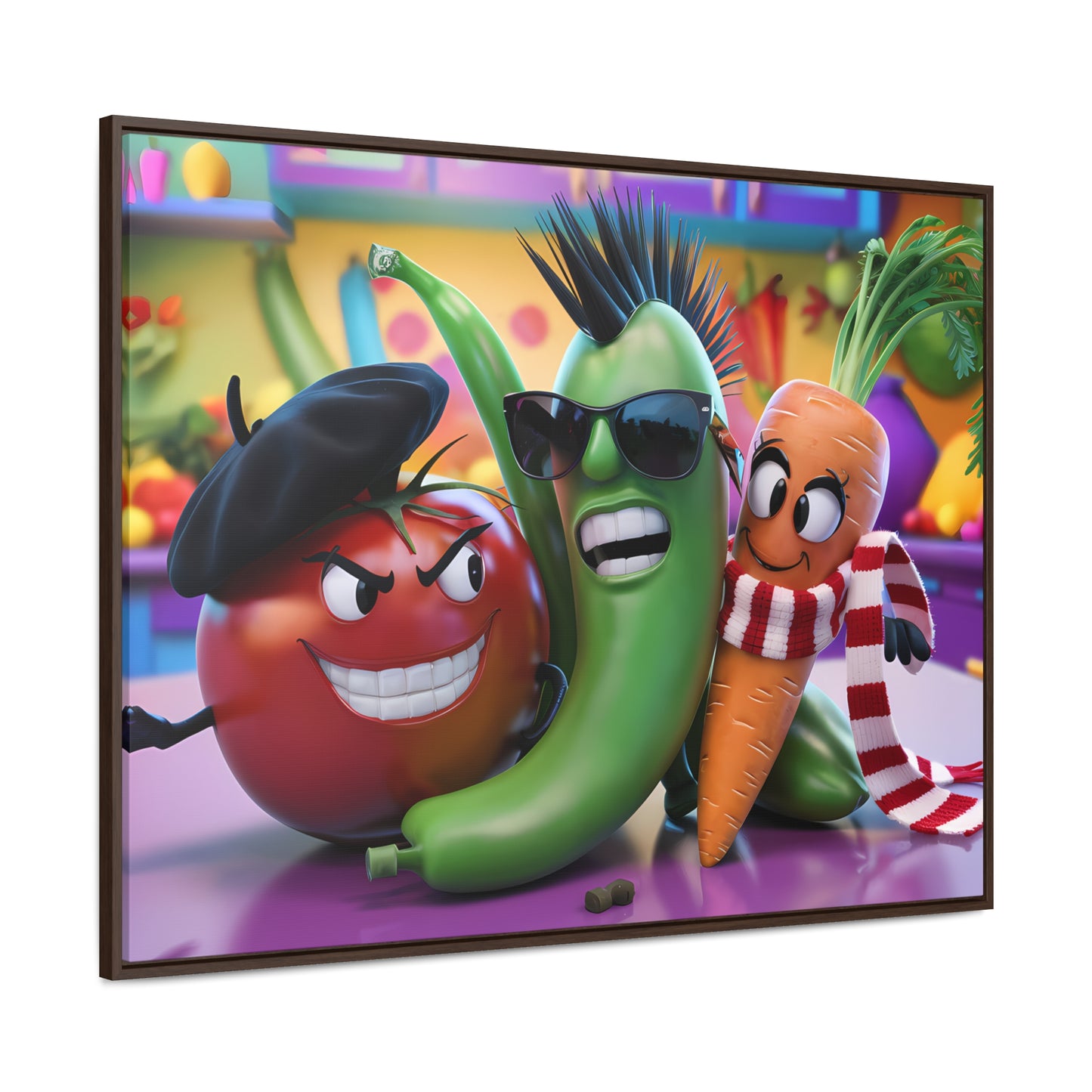 Veggie Rebels - Gallery Canvas Wraps, Horizontal Frame
