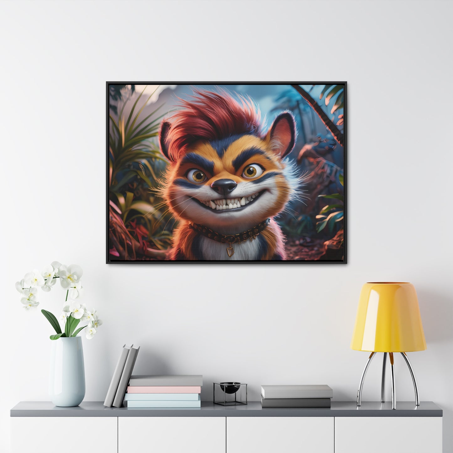 Rebel in the Jungle - Gallery Canvas Wraps, Horizontal Frame