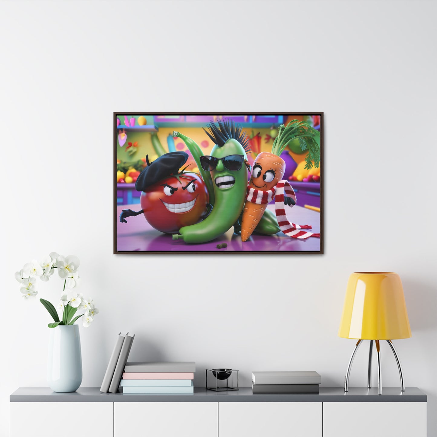 Veggie Rebels - Gallery Canvas Wraps, Horizontal Frame