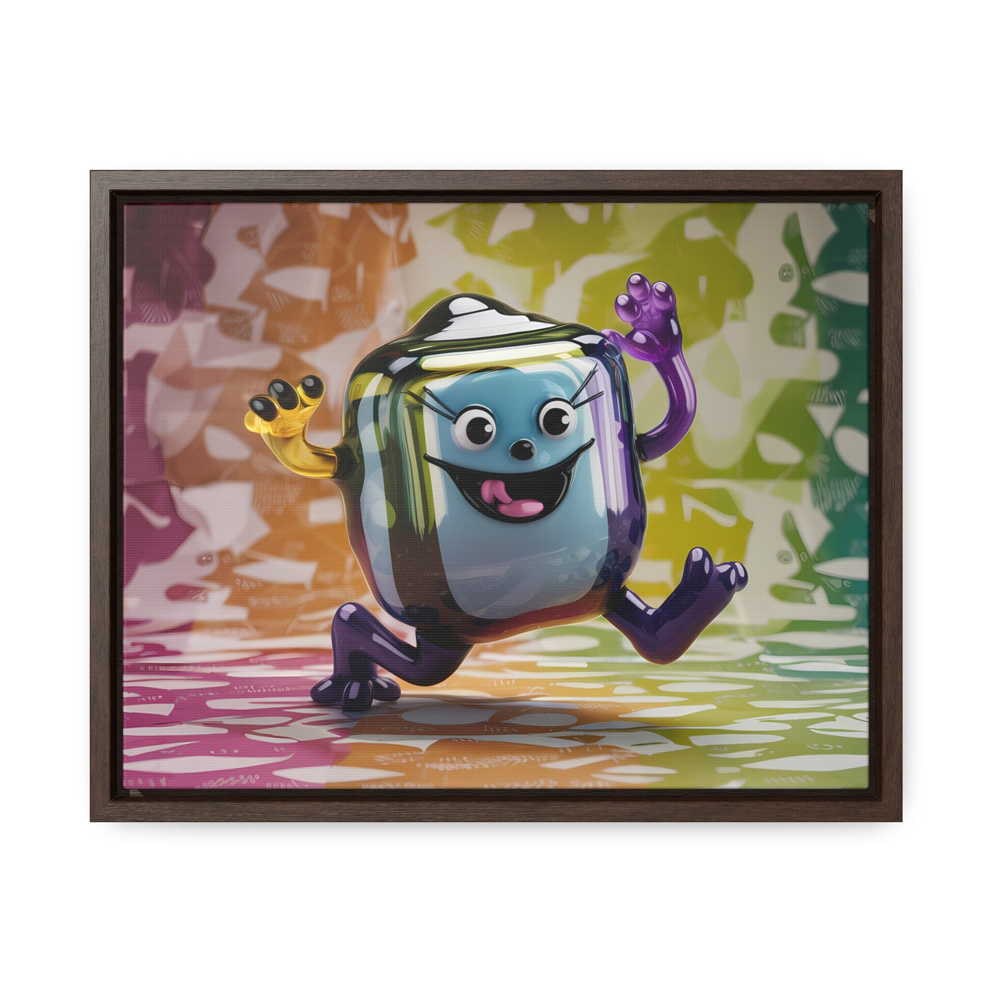 Bubbly Joy in Glass Form - Gallery Canvas Wraps, Horizontal Frame