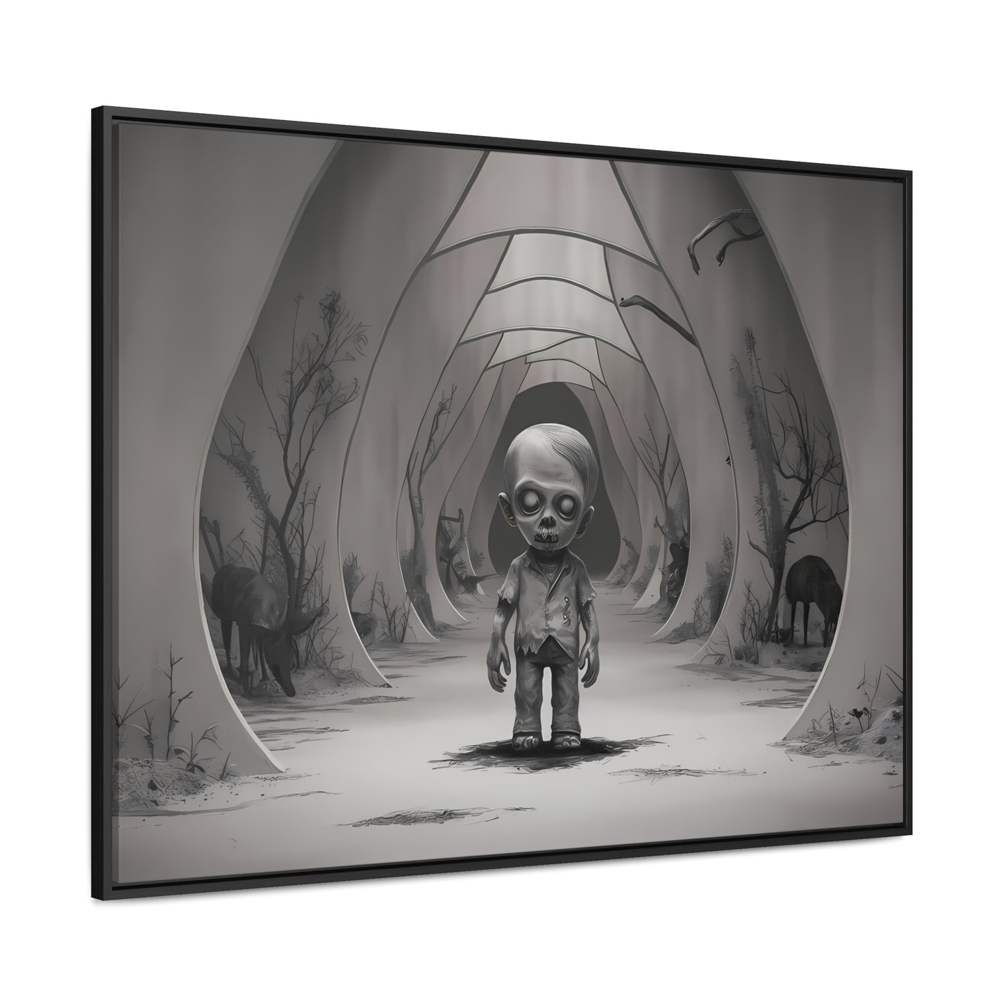 "Echoes of the Forgotten" - Gallery Canvas Wraps, Horizontal Frame
