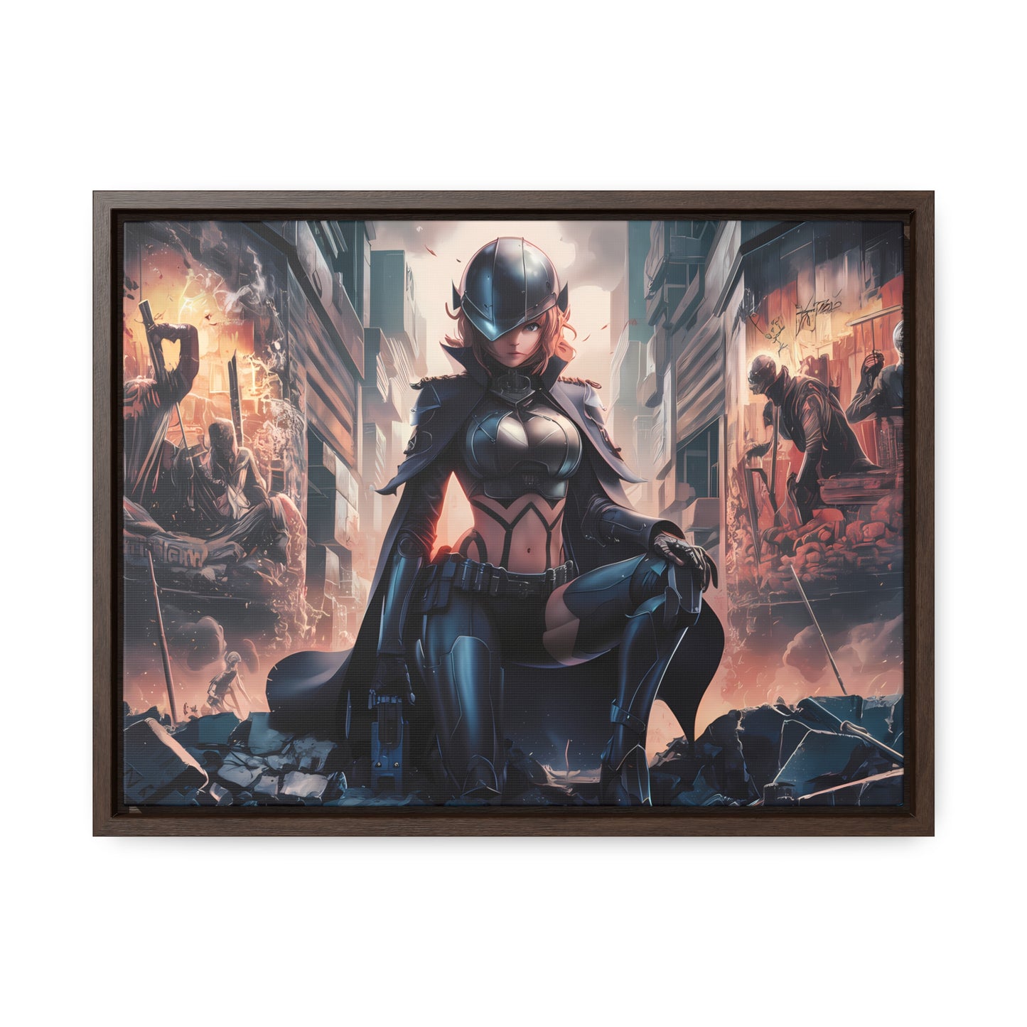 "Shadow of the Resistance" - Gallery Canvas Wraps, Horizontal Frame