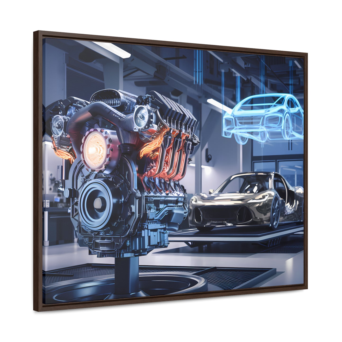 "Cutting-Edge Automotive Engineering" - Gallery Canvas Wraps, Horizontal Frame