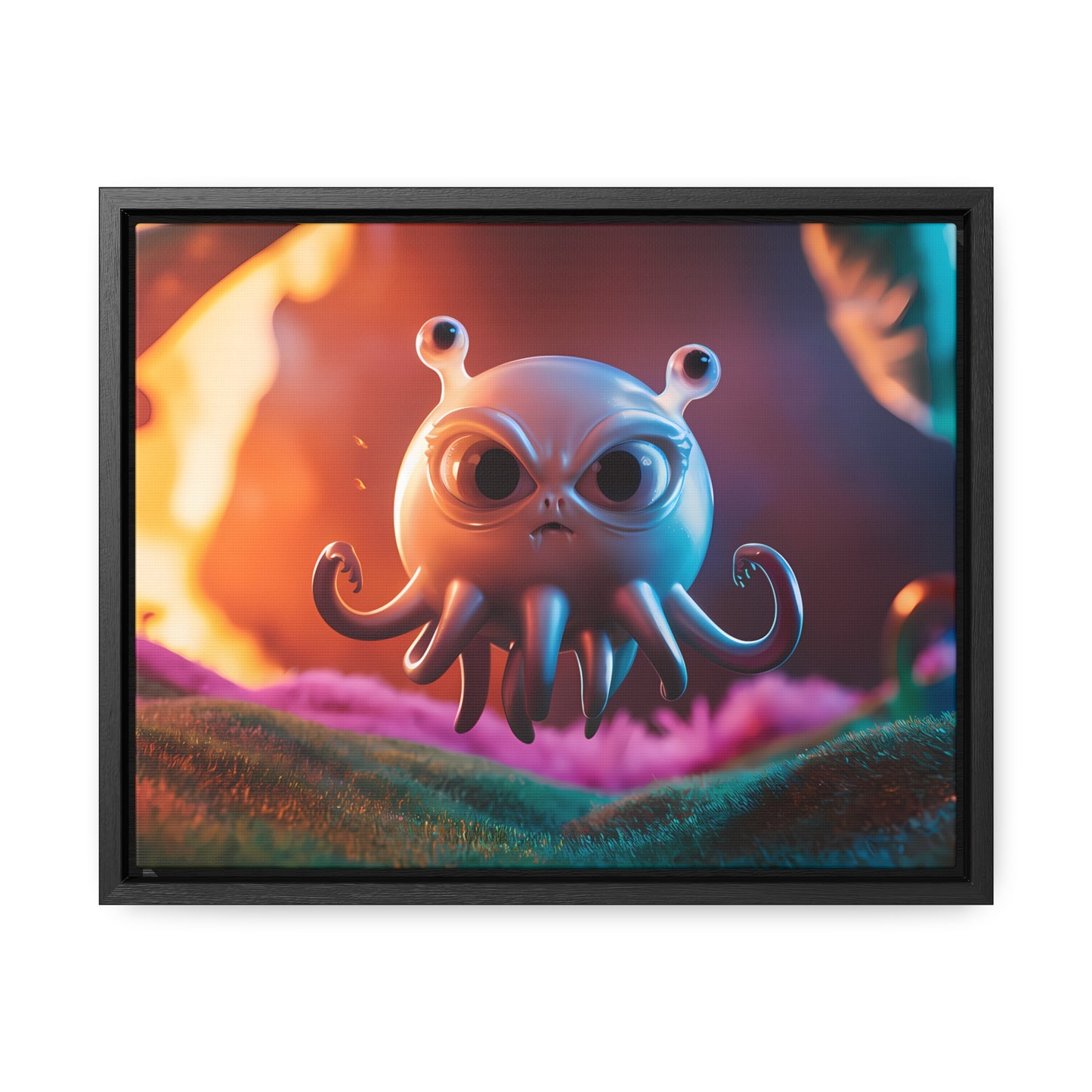 Wrath of the Alien Cephalopod - Gallery Canvas Wraps, Horizontal Frame