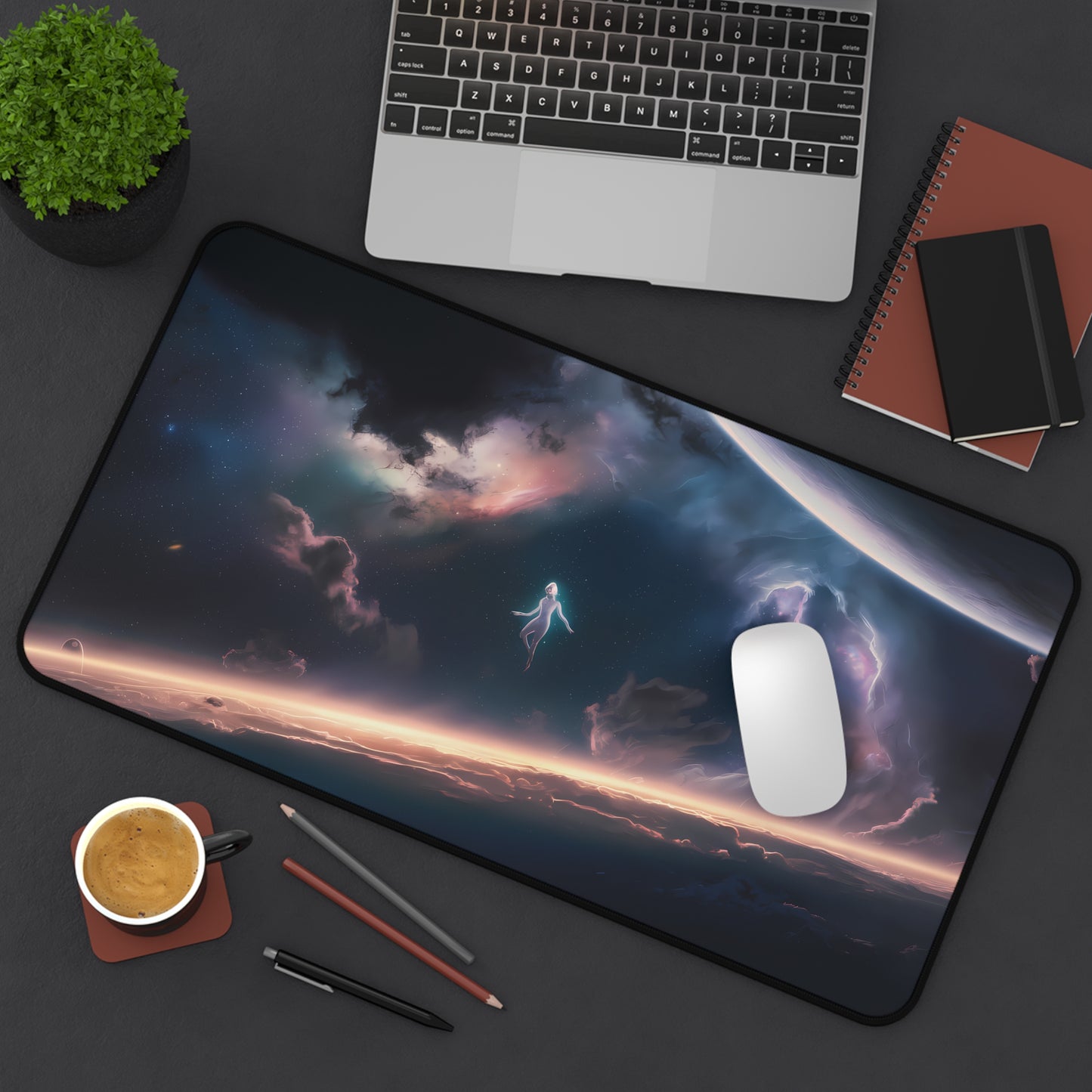 Beeing in Space - Desk Mat