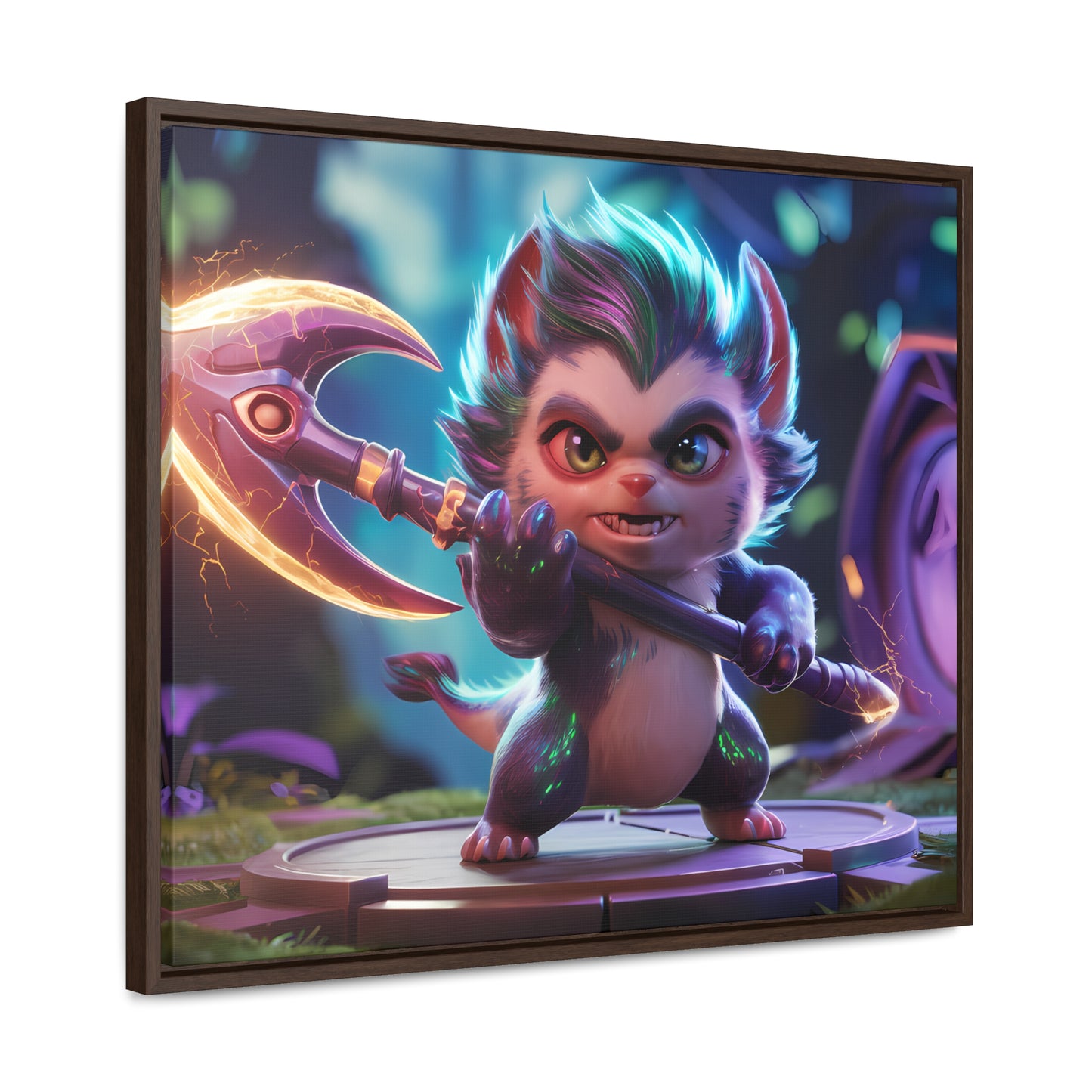 "Fierce Guardian of the Enchanted Forest" - Gallery Canvas Wraps, Horizontal Frame