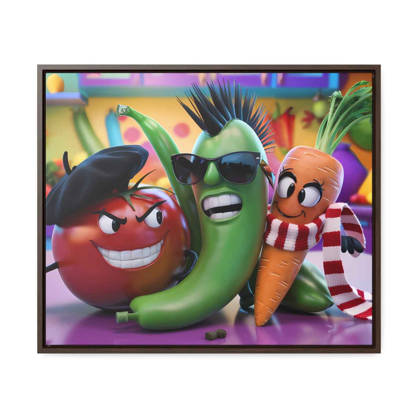 Veggie Rebels - Gallery Canvas Wraps, Horizontal Frame