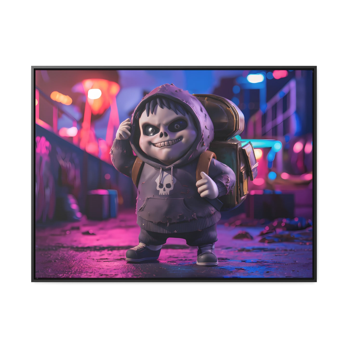 Midnight Mischief - Gallery Canvas Wraps, Horizontal Frame