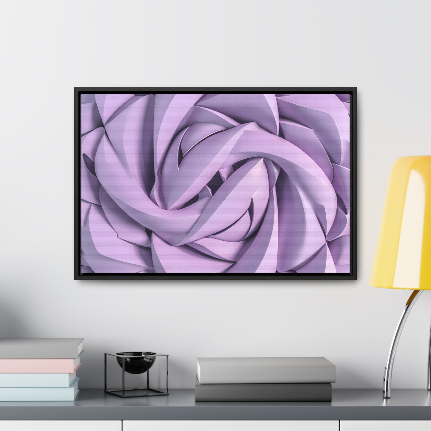 Spiral Petals - Gallery Canvas Wraps, Horizontal Frame