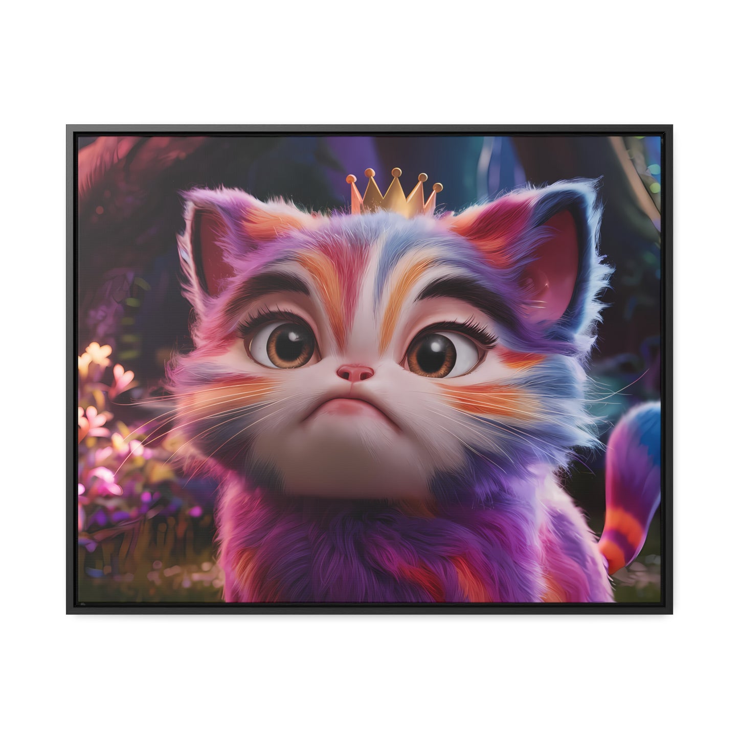 Regal Whiskers in the Enchanted Forest - Gallery Canvas Wraps, Horizontal Frame