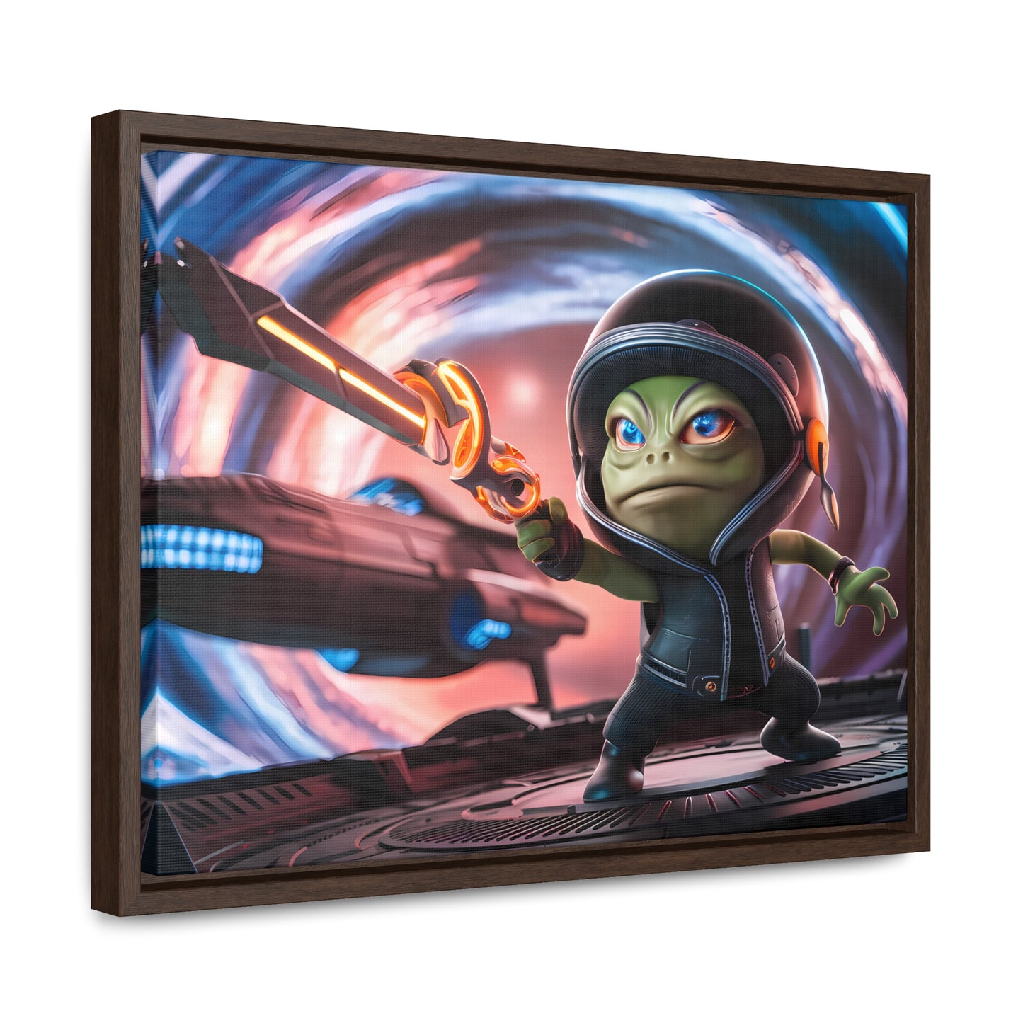 Galactic Guardian: Defender of the Stars - Gallery Canvas Wraps, Horizontal Frame