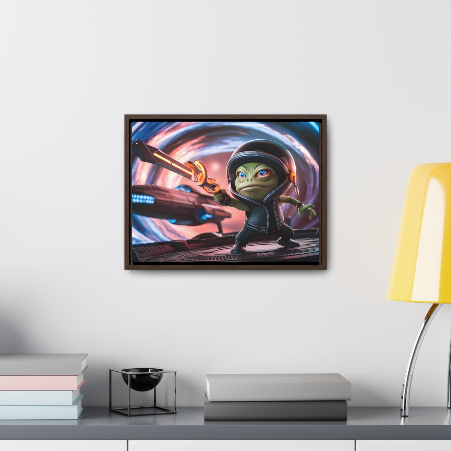 Galactic Guardian: Defender of the Stars - Gallery Canvas Wraps, Horizontal Frame