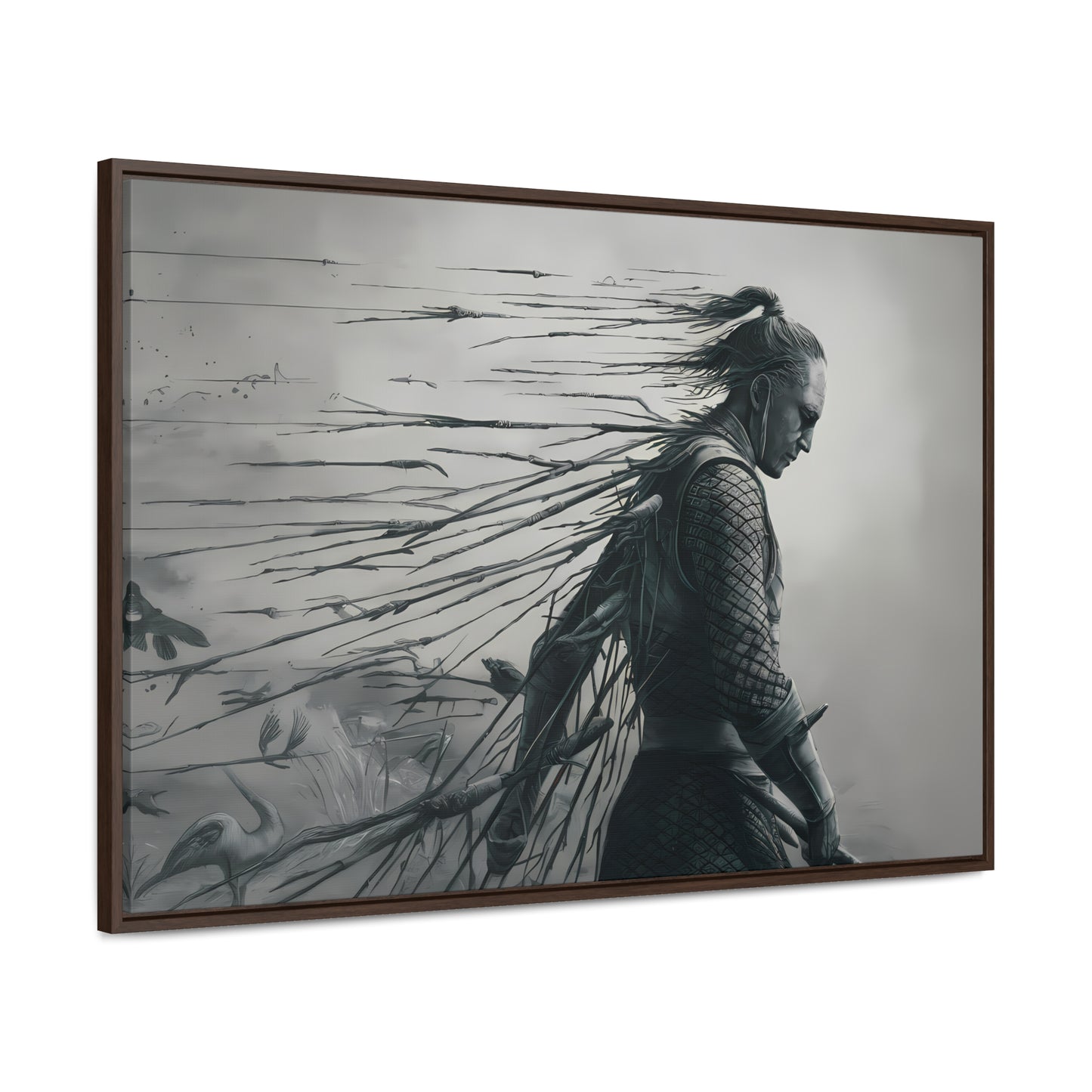 "Endurance in Silence" - Gallery Canvas Wraps, Horizontal Frame