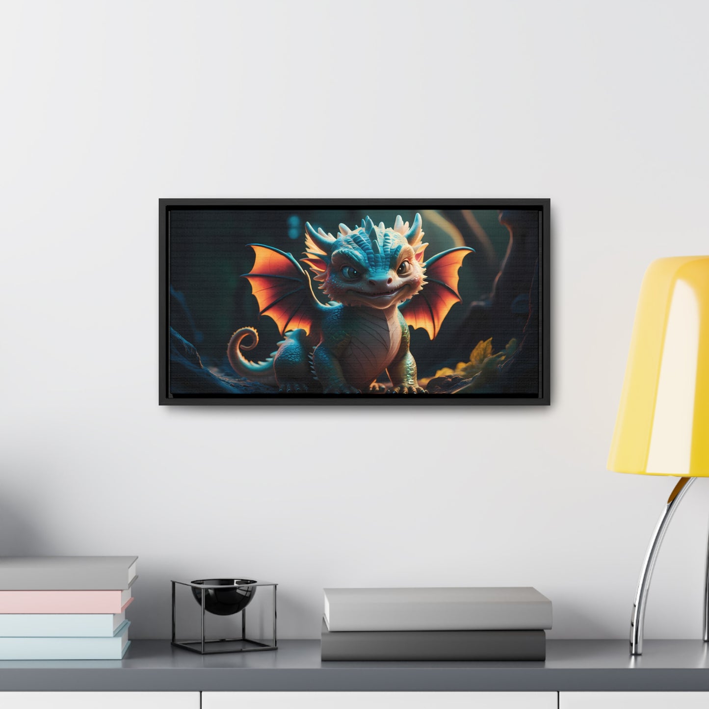 "Forest Guardian Hatchling" - Gallery Canvas Wraps, Horizontal Frame
