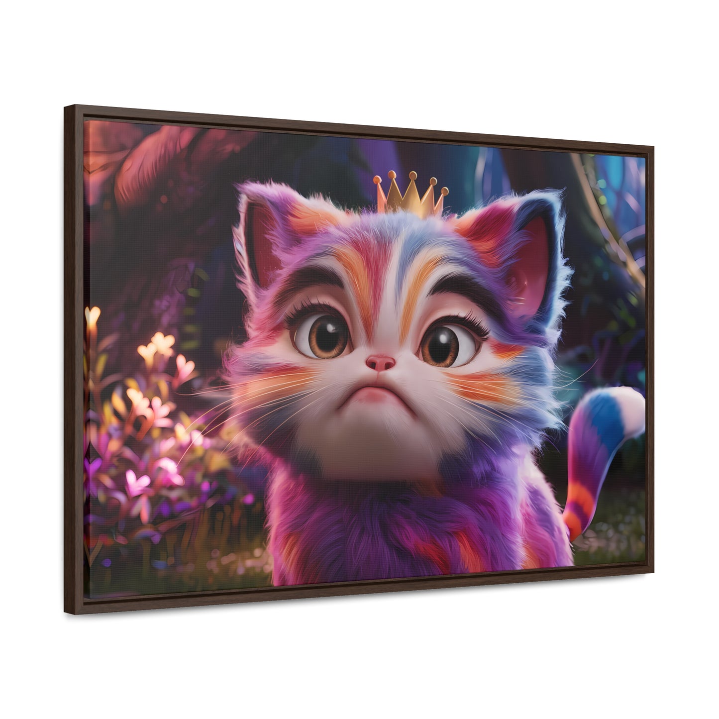 Regal Whiskers in the Enchanted Forest - Gallery Canvas Wraps, Horizontal Frame