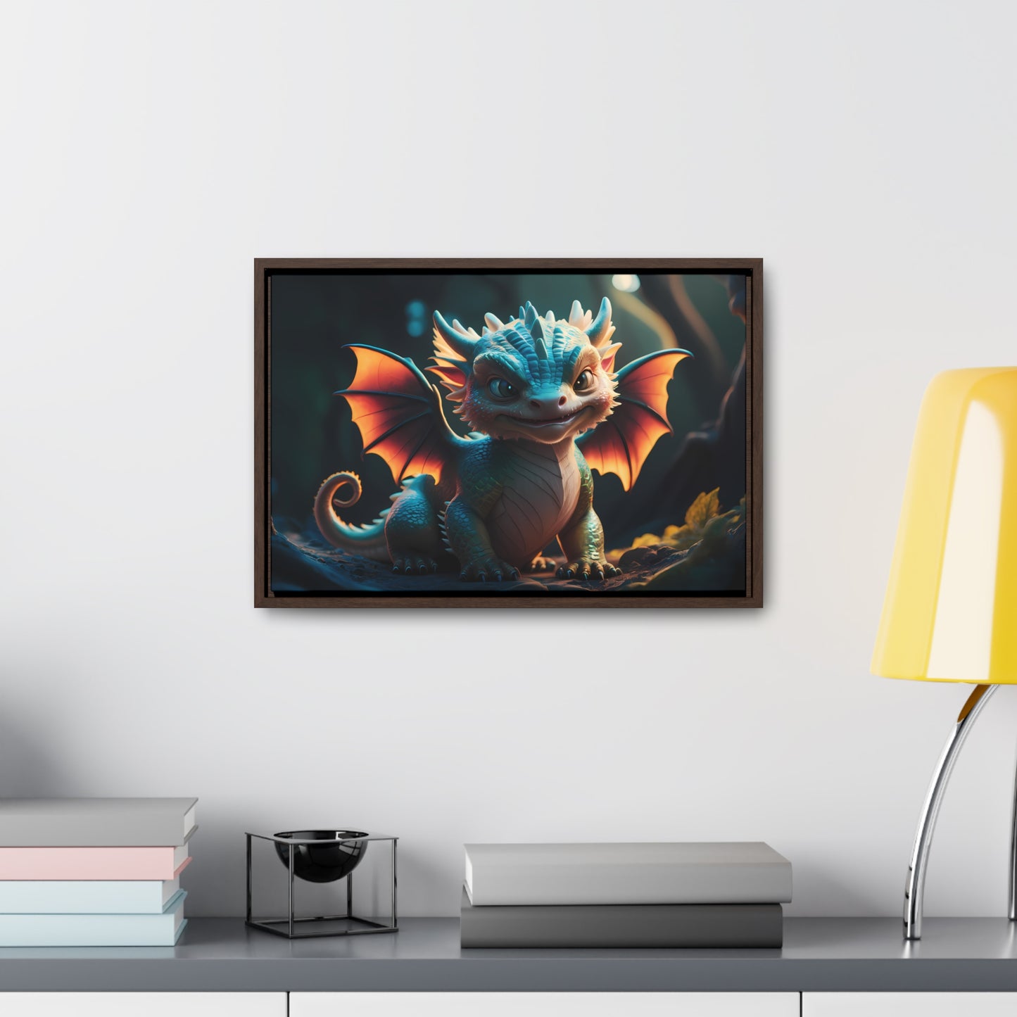 "Forest Guardian Hatchling" - Gallery Canvas Wraps, Horizontal Frame