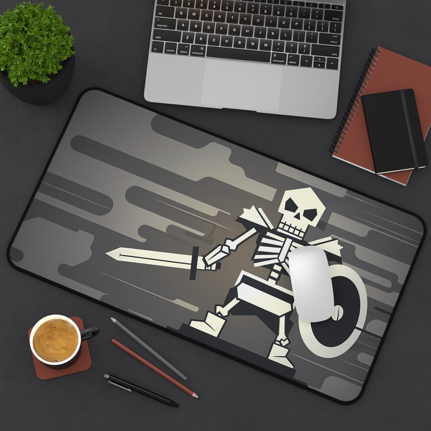 Skull Knight's Vigil - Desk Mat