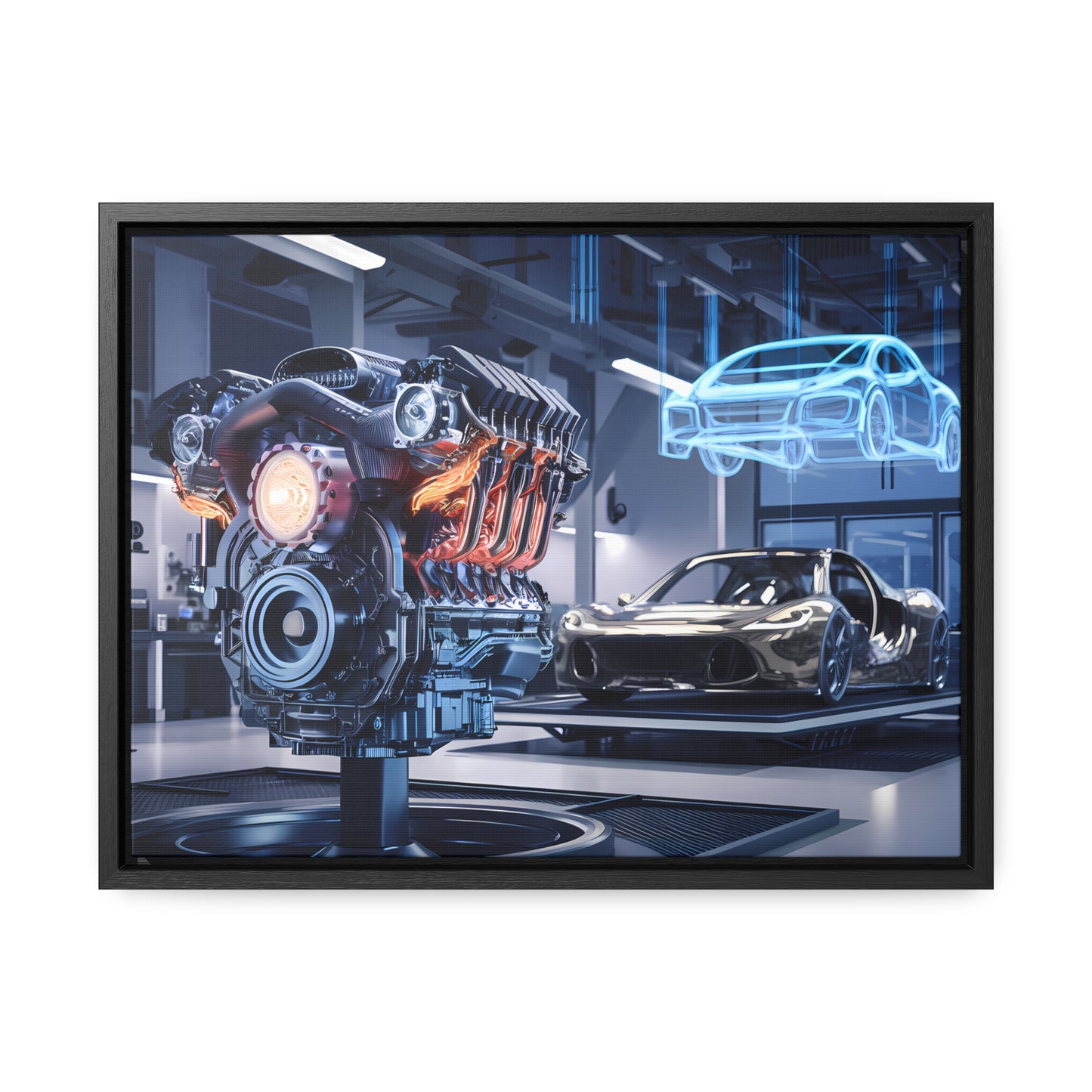 "Cutting-Edge Automotive Engineering" - Gallery Canvas Wraps, Horizontal Frame