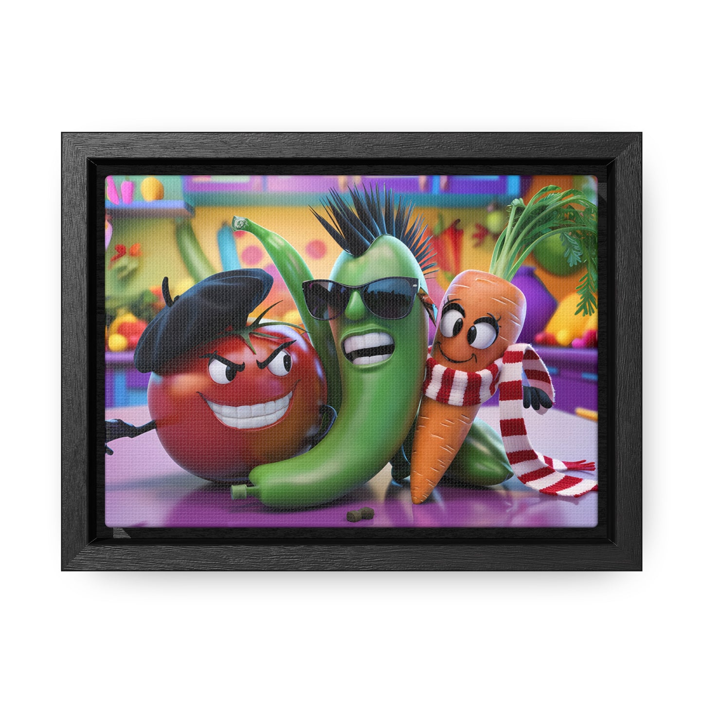 Veggie Rebels - Gallery Canvas Wraps, Horizontal Frame