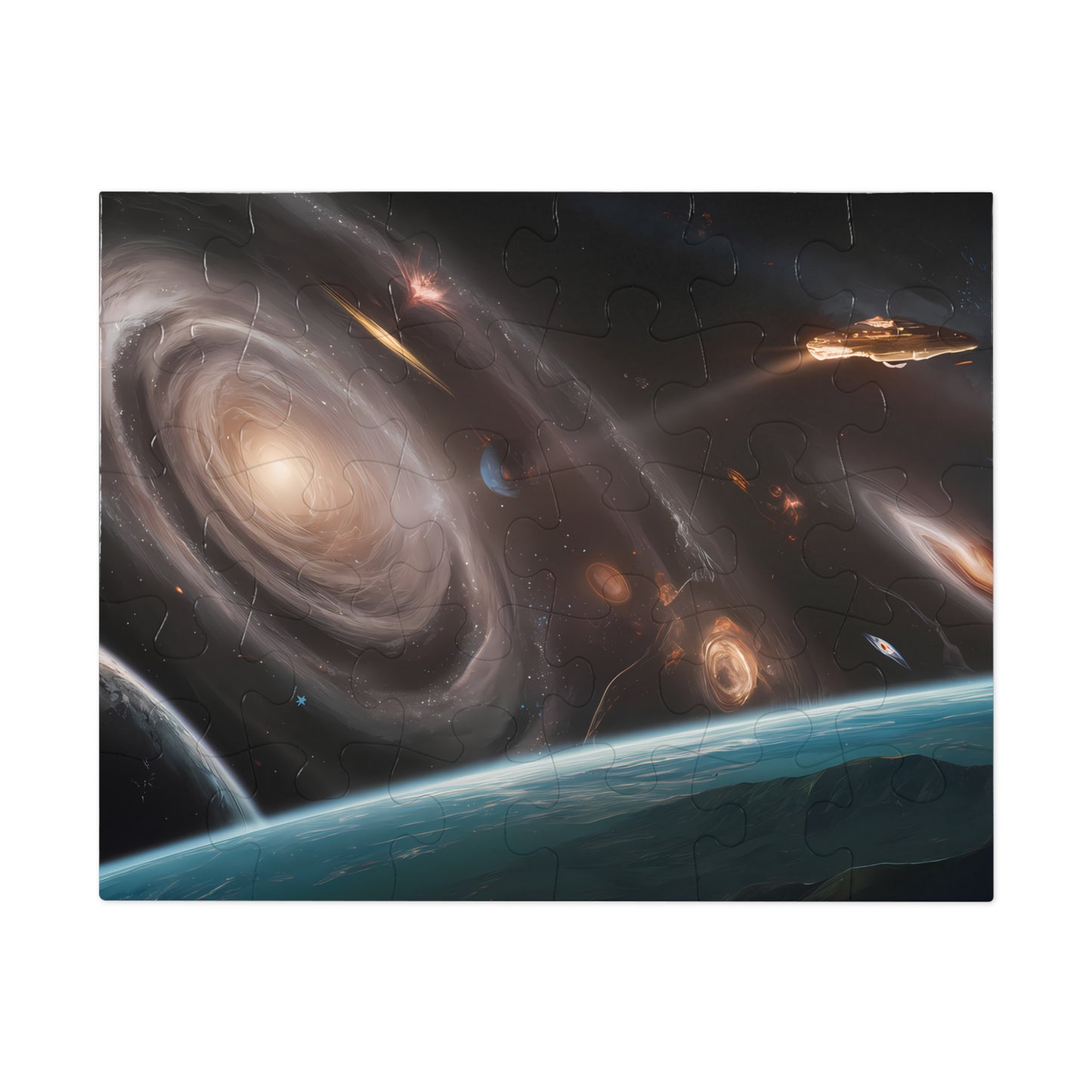 Eternal Voyage Through Cosmic Vortexes - Jigsaw Puzzle (30, 110, 252, 500,1000-Piece)