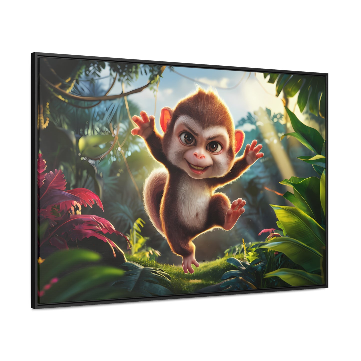 Jungle Joy - Gallery Canvas Wraps, Horizontal Frame