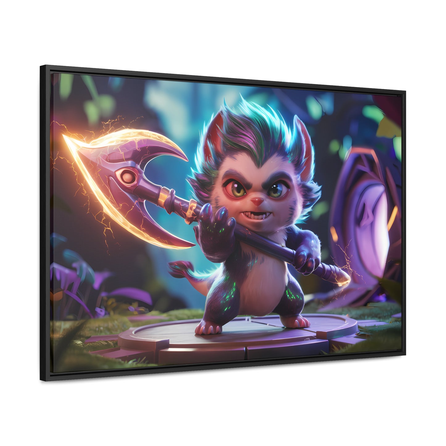 "Fierce Guardian of the Enchanted Forest" - Gallery Canvas Wraps, Horizontal Frame
