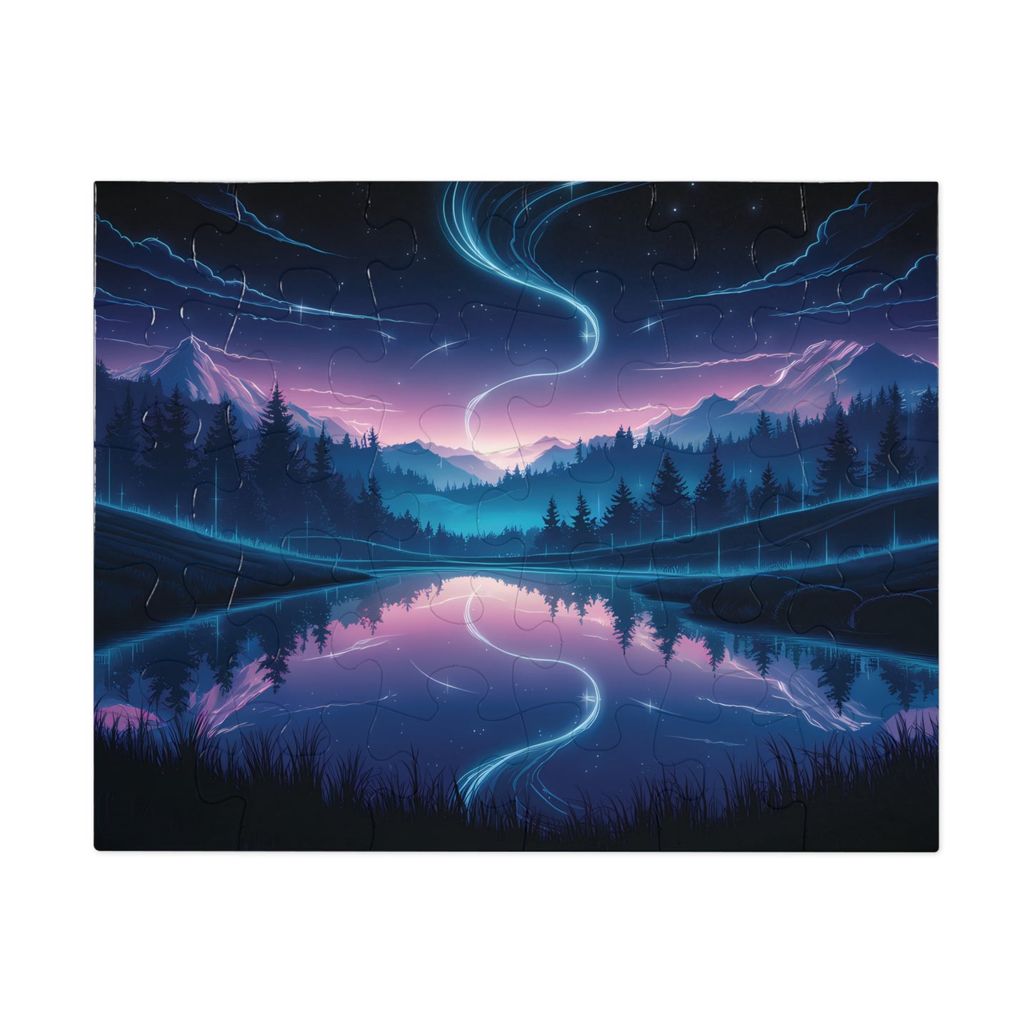 Dawn at magical Lake- Jigsaw Puzzle (30, 110, 252, 500,1000-Piece)