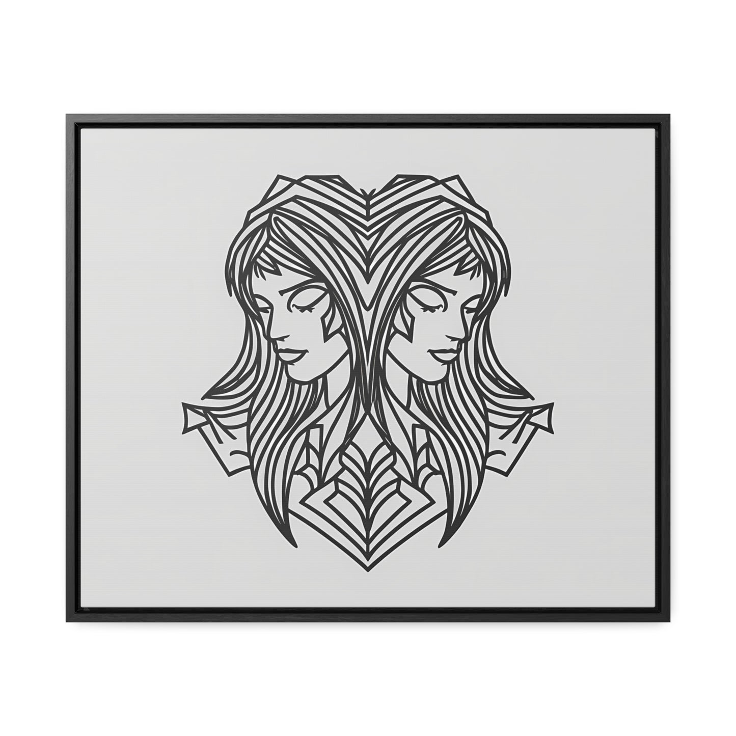 Dual Reflections - Gallery Canvas Wraps, Horizontal Frame