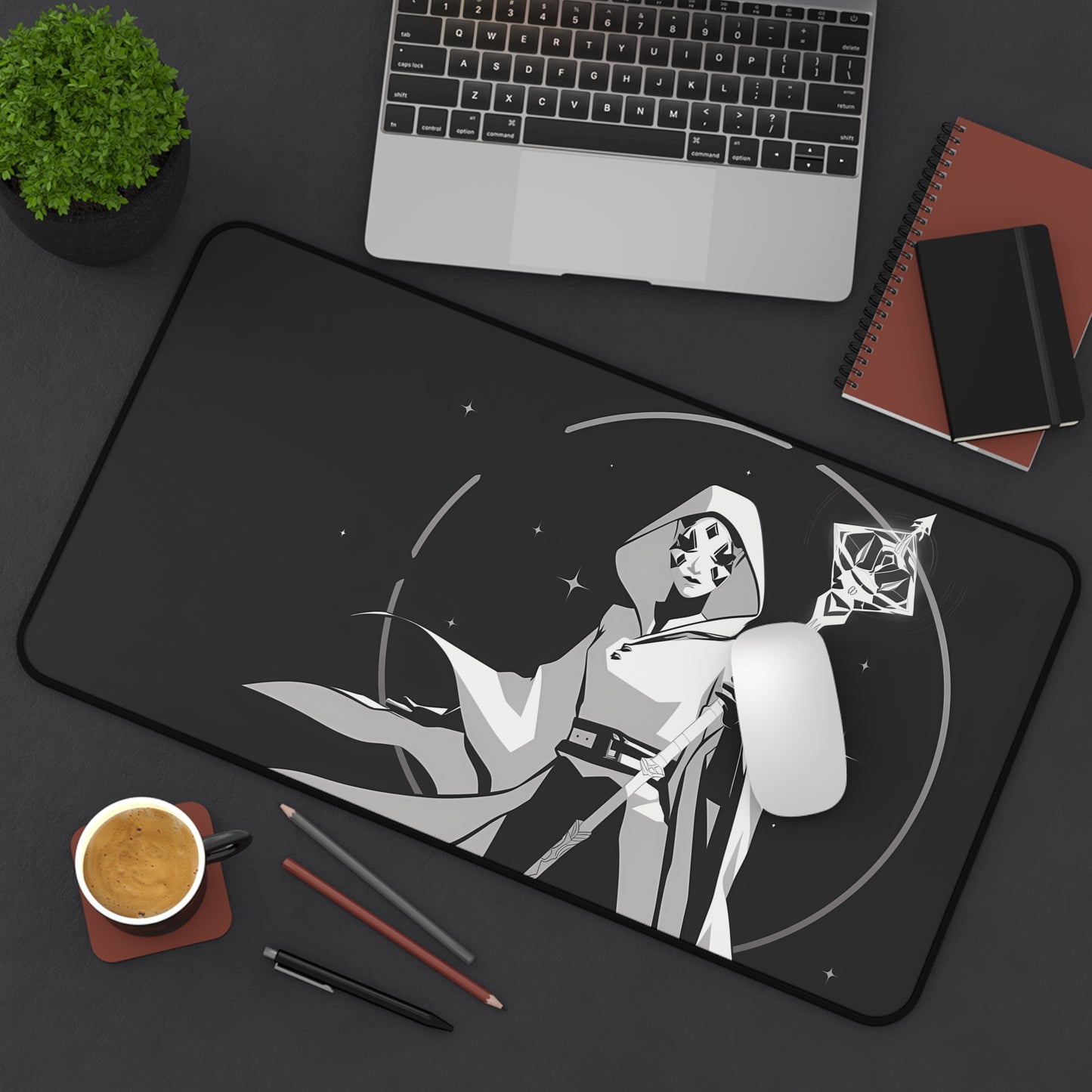 Geometric Light Mage - Desk Mat