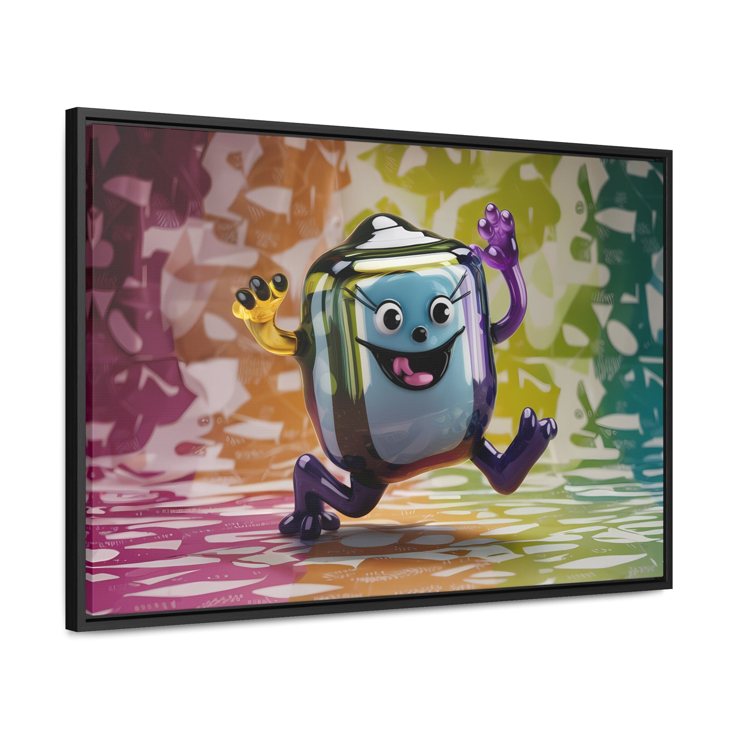 Bubbly Joy in Glass Form - Gallery Canvas Wraps, Horizontal Frame