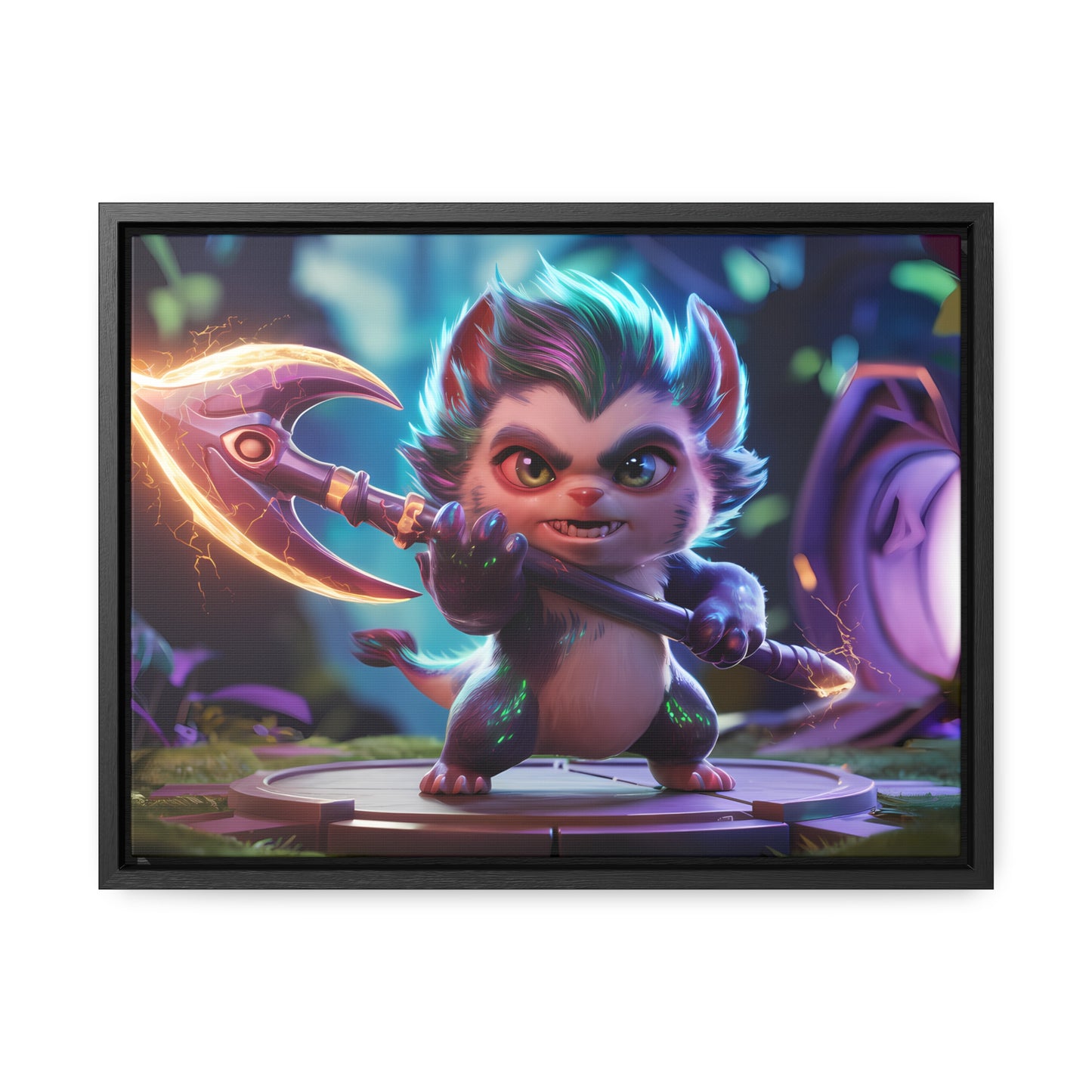"Fierce Guardian of the Enchanted Forest" - Gallery Canvas Wraps, Horizontal Frame